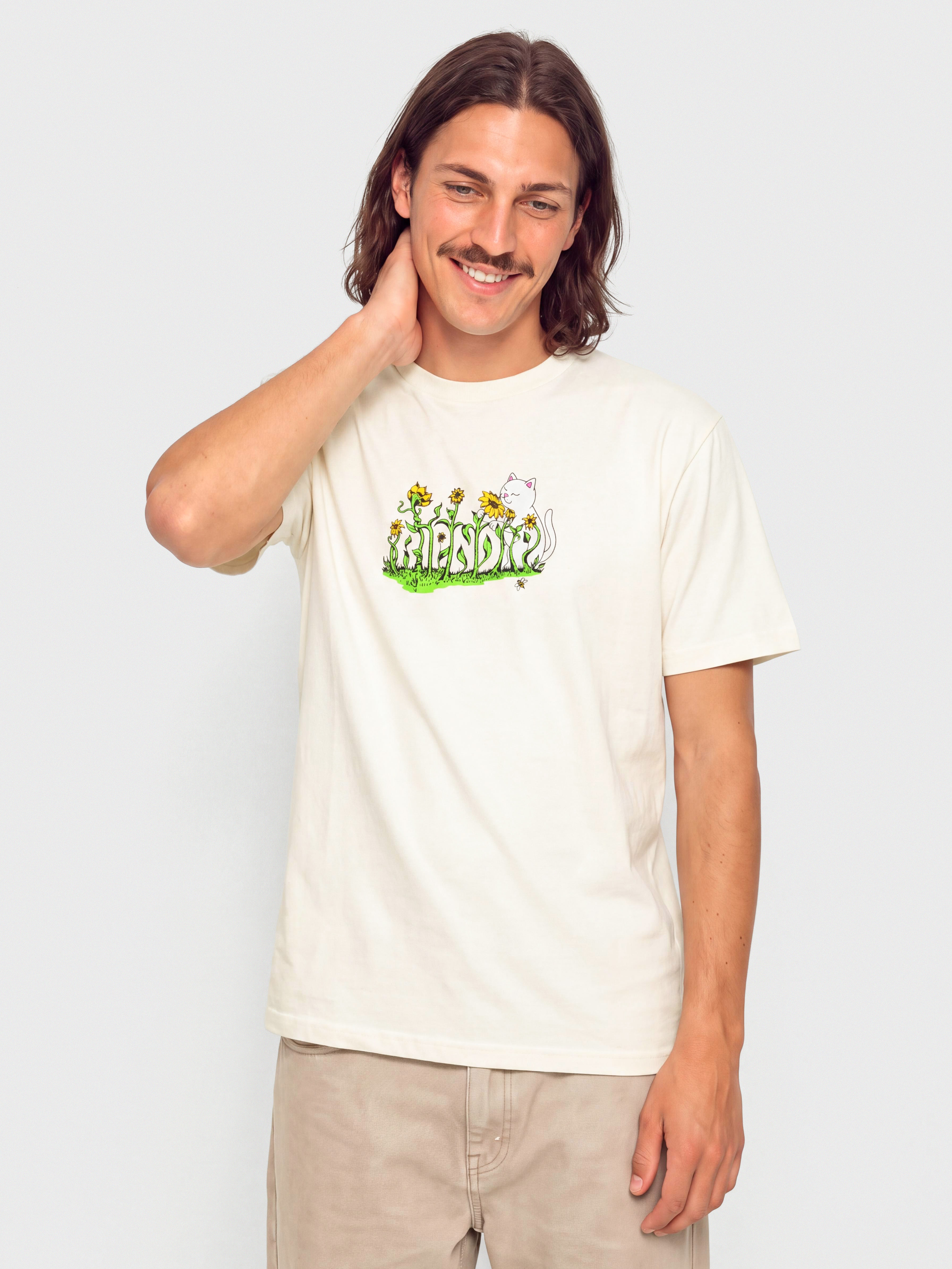 RipNDip Flower Boy T-Shirt (bone)