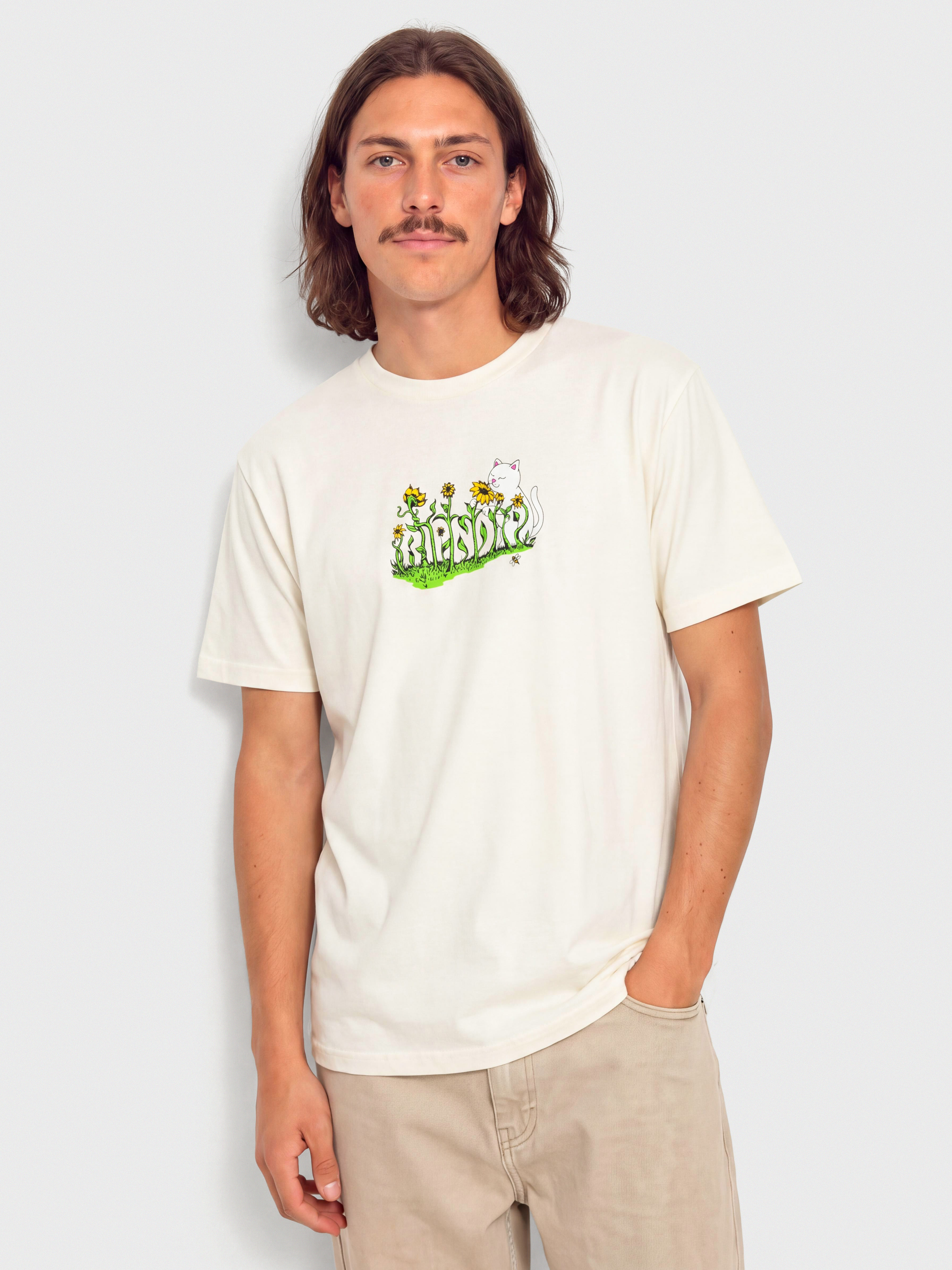 RipNDip Flower Boy T-Shirt (bone)