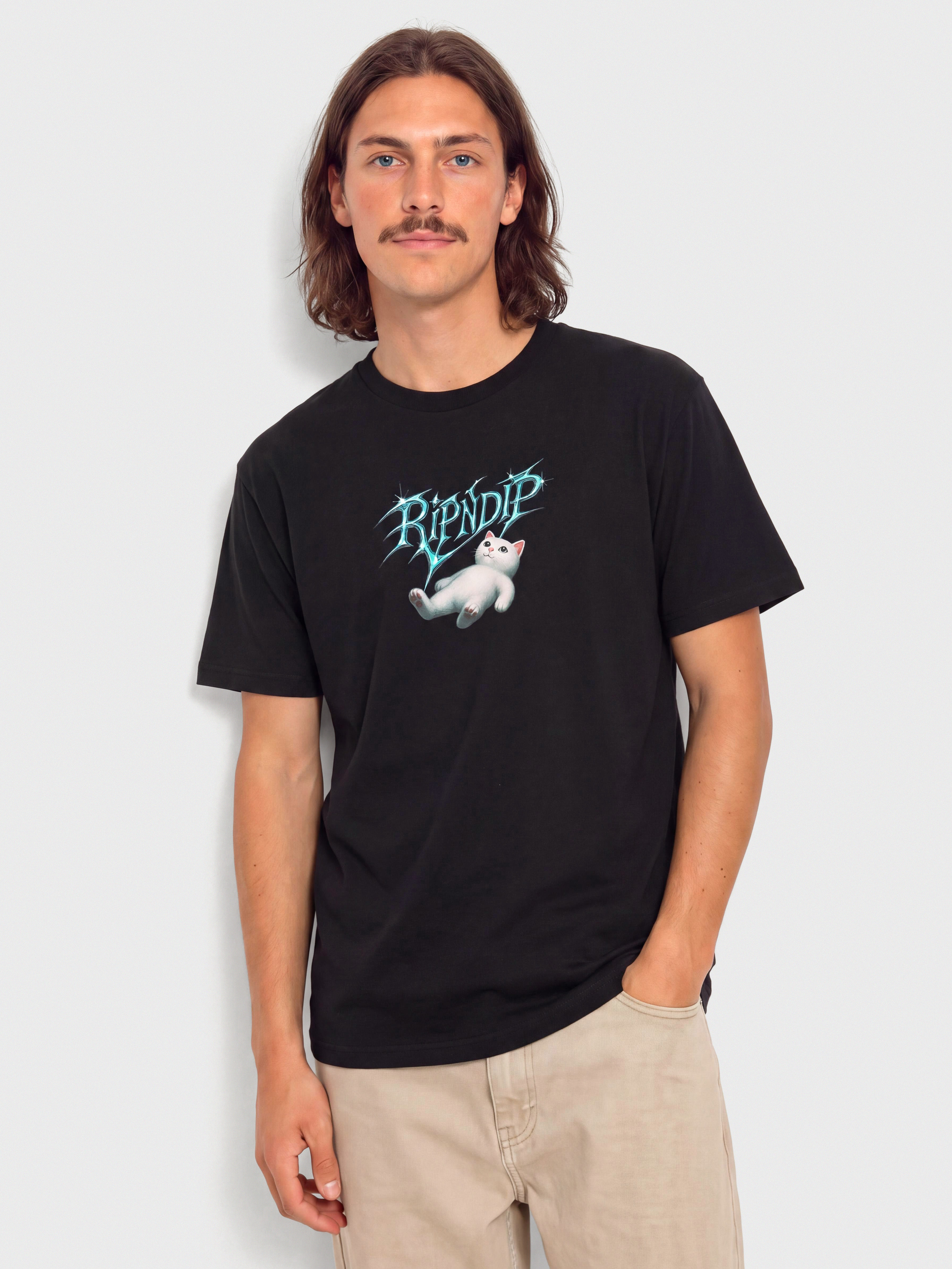 RipNDip Space Vision T-Shirt (black wash)