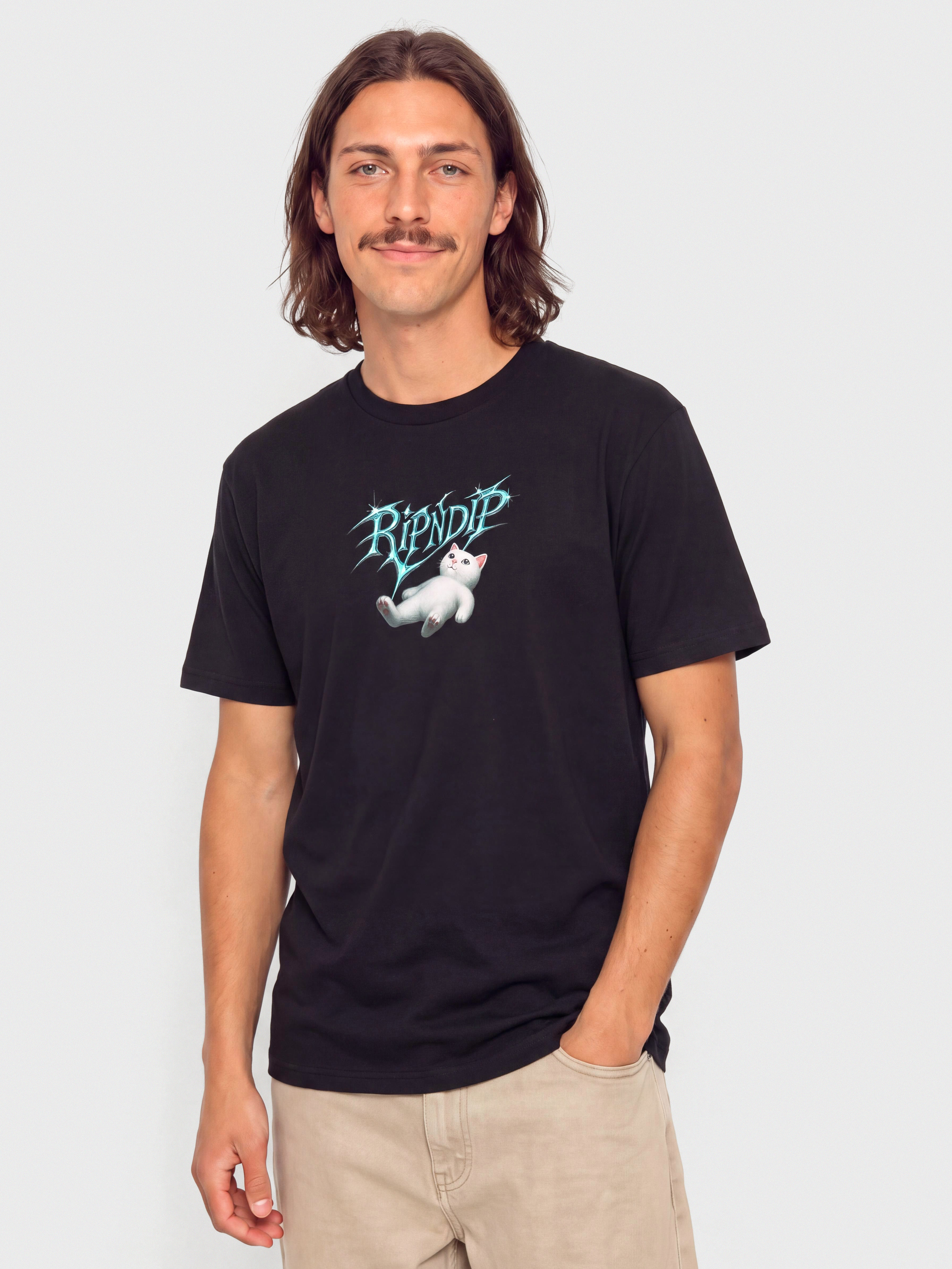 RipNDip Space Vision T-Shirt (black wash)
