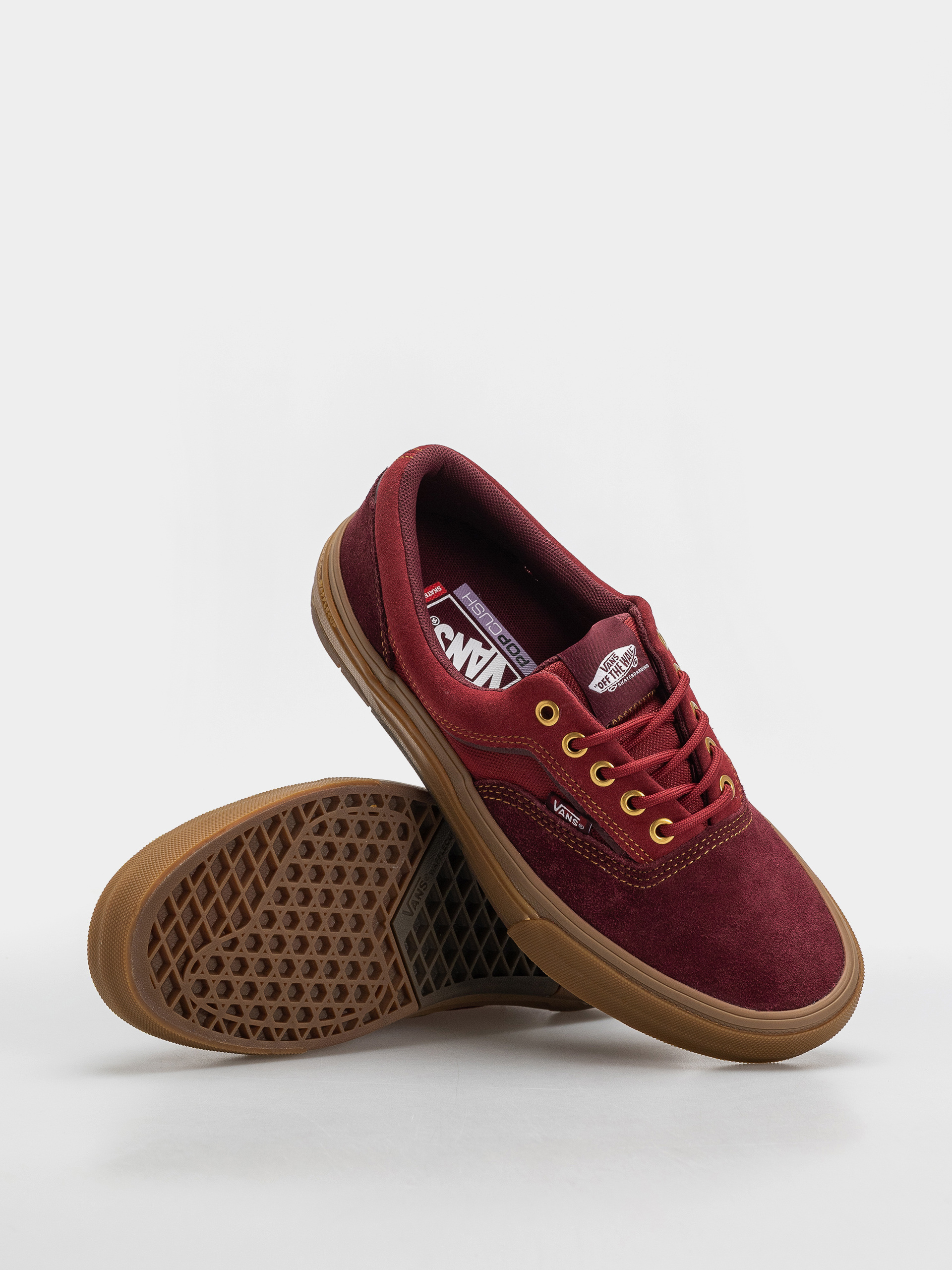 Vans Skate Era Wafflecup Shoes (dark red/gum)