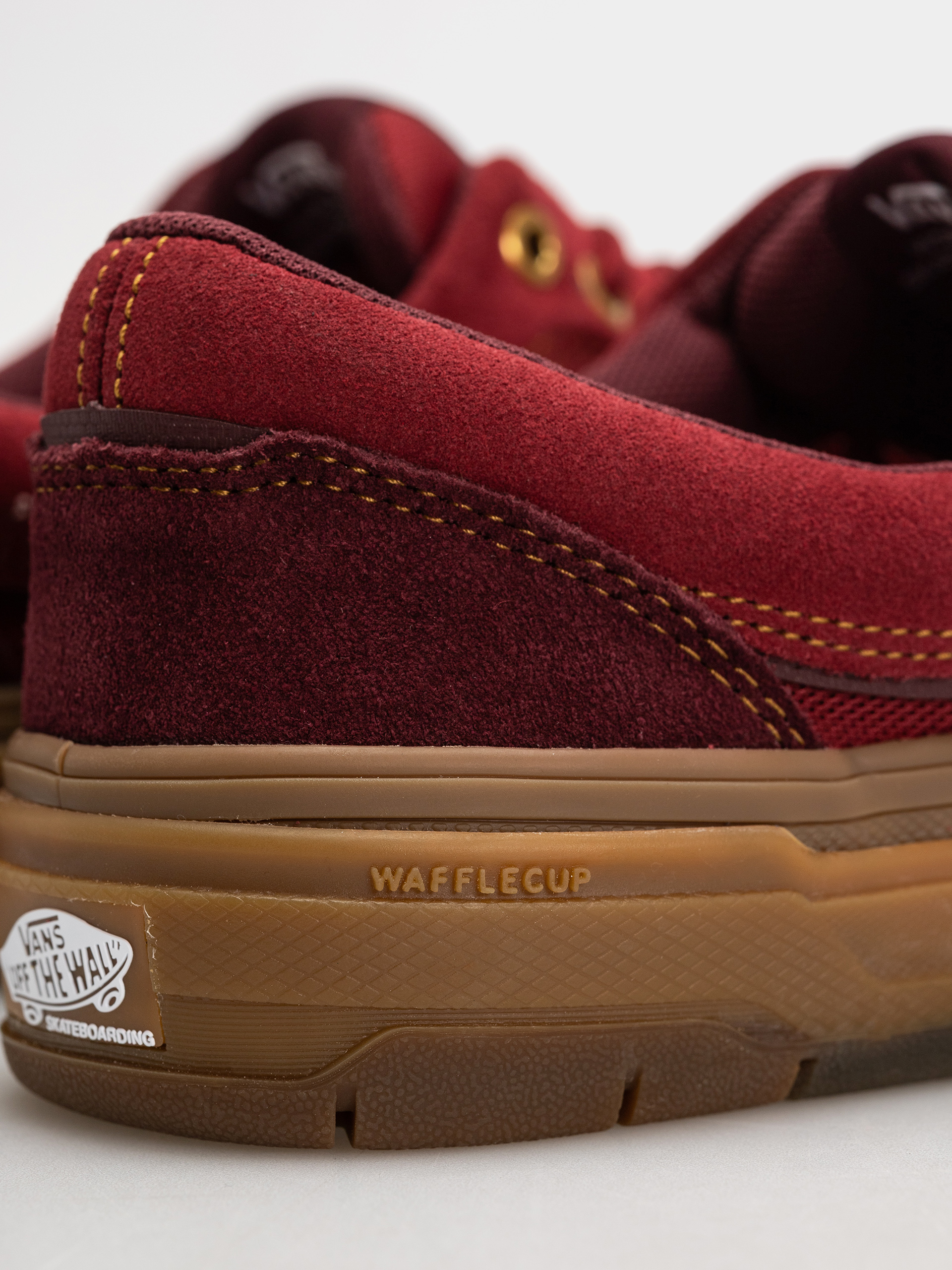 Vans Skate Era Wafflecup Schuhe (dark red/gum)