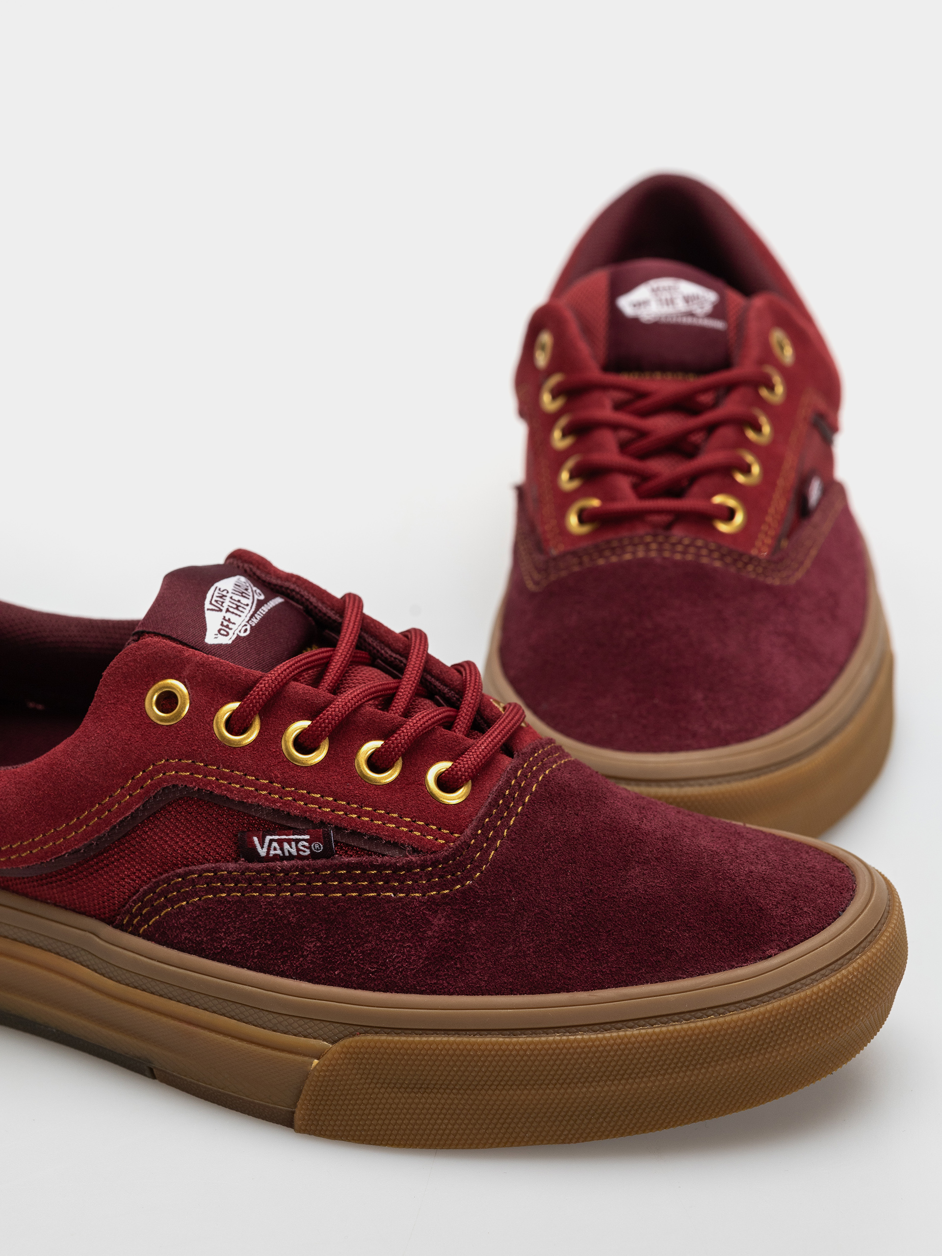 Vans Skate Era Wafflecup Shoes (dark red/gum)