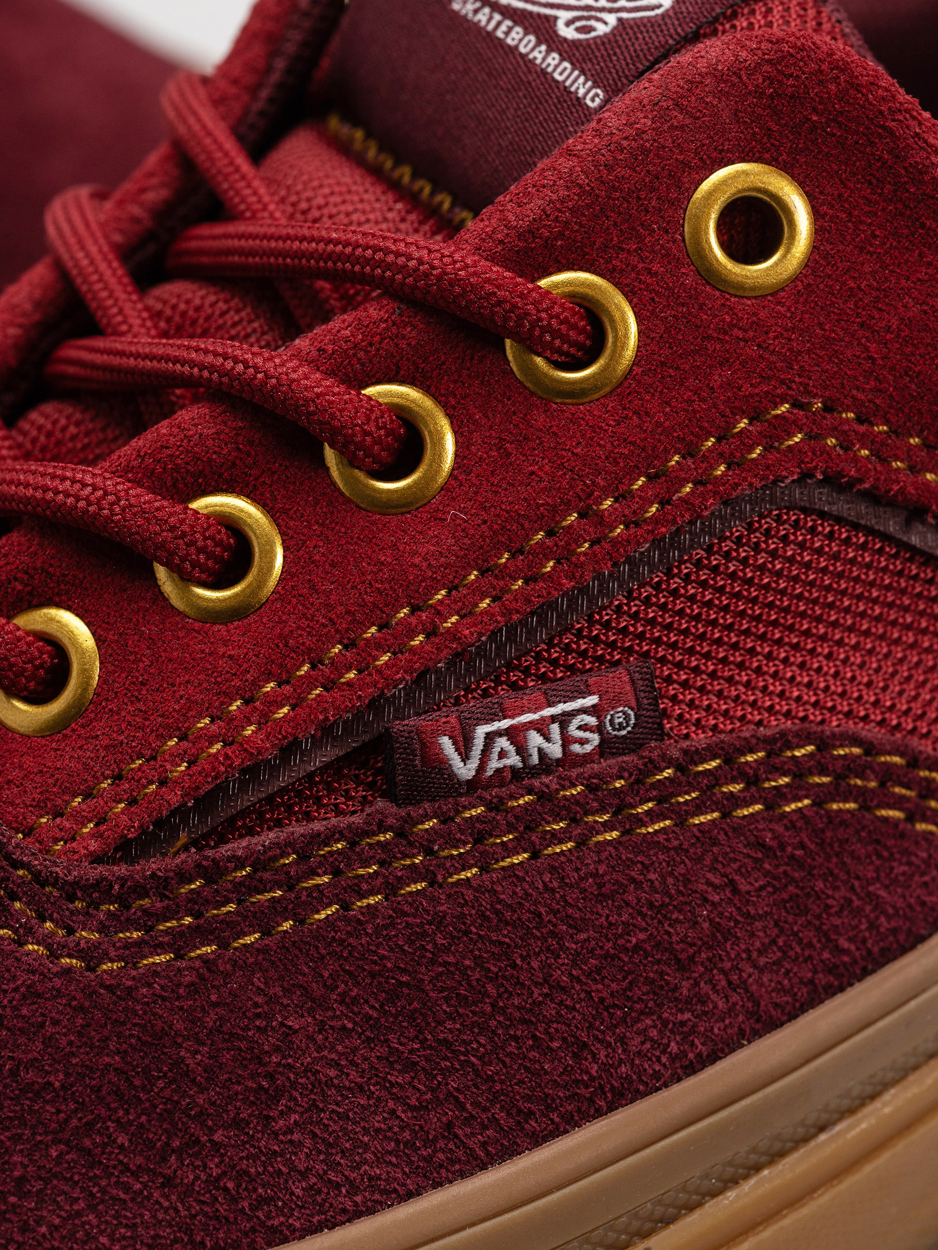 Vans Skate Era Wafflecup Schuhe (dark red/gum)