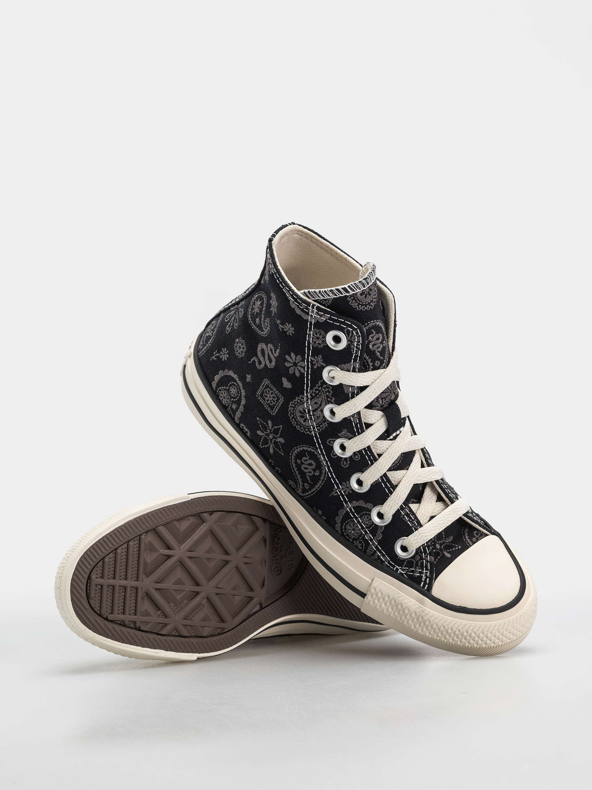 Converse Chucks Chuck Taylor All Star Hi Wmn (black/dark matter/natural ivory)