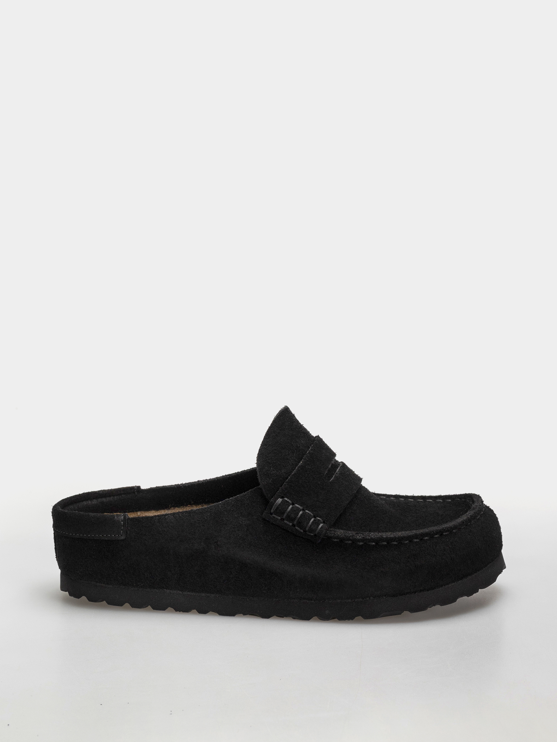 Birkenstock Flip-flops Naples Wrapped Suede Leather Narrow (black)