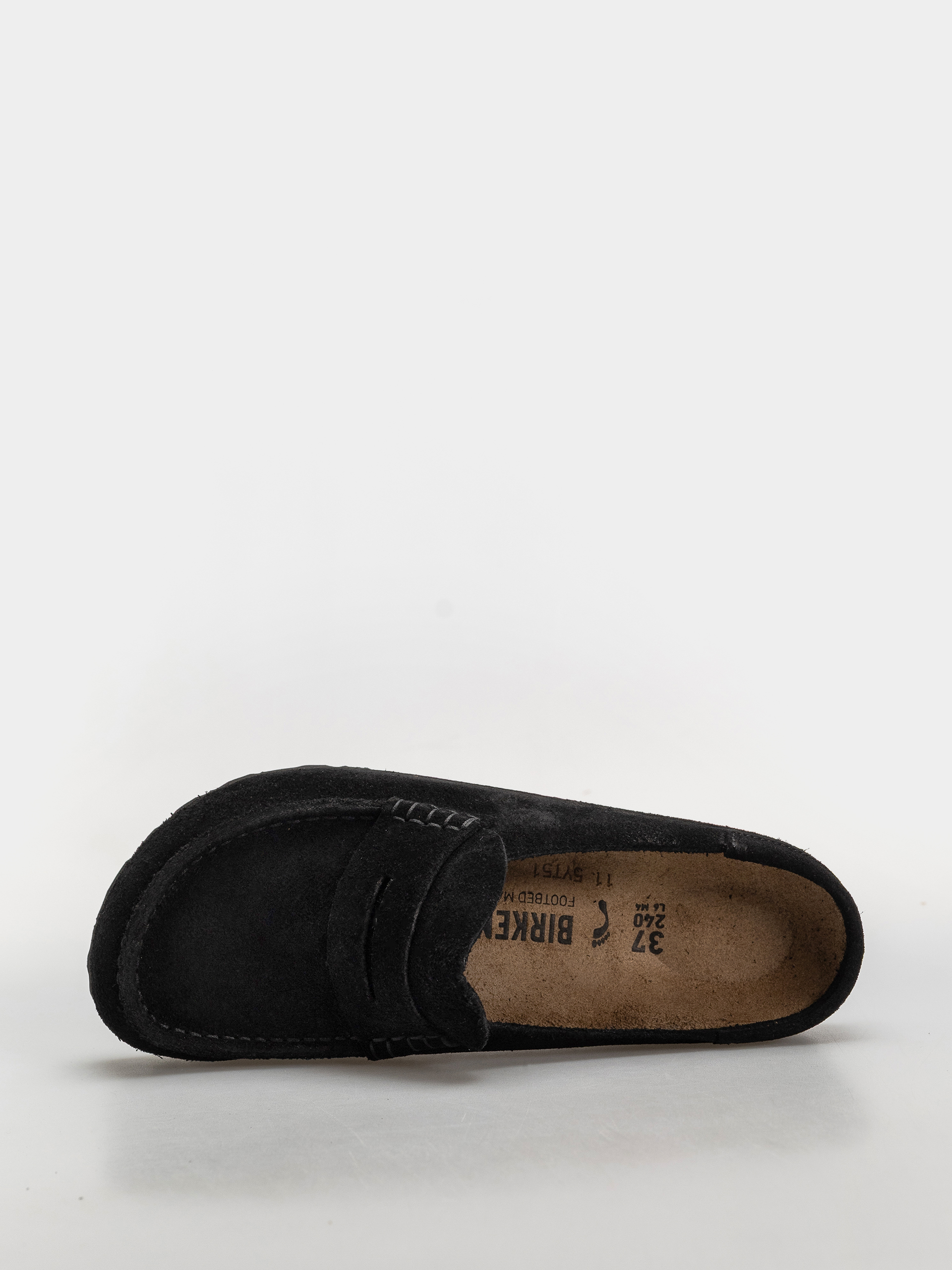 Birkenstock Flip-flops Naples Wrapped Suede Leather Narrow (black)