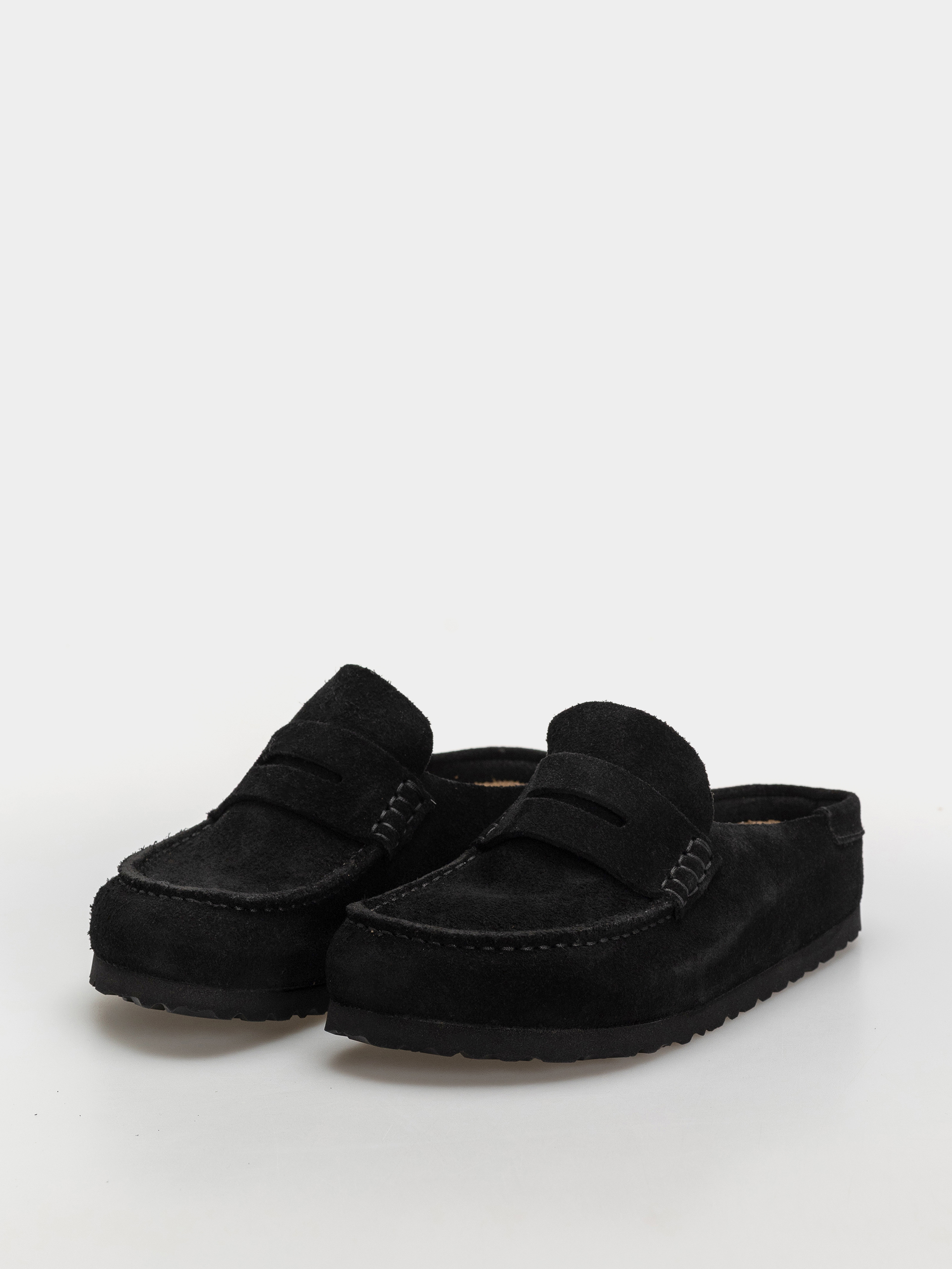 Birkenstock Flip-flops Naples Wrapped Suede Leather Narrow (black)