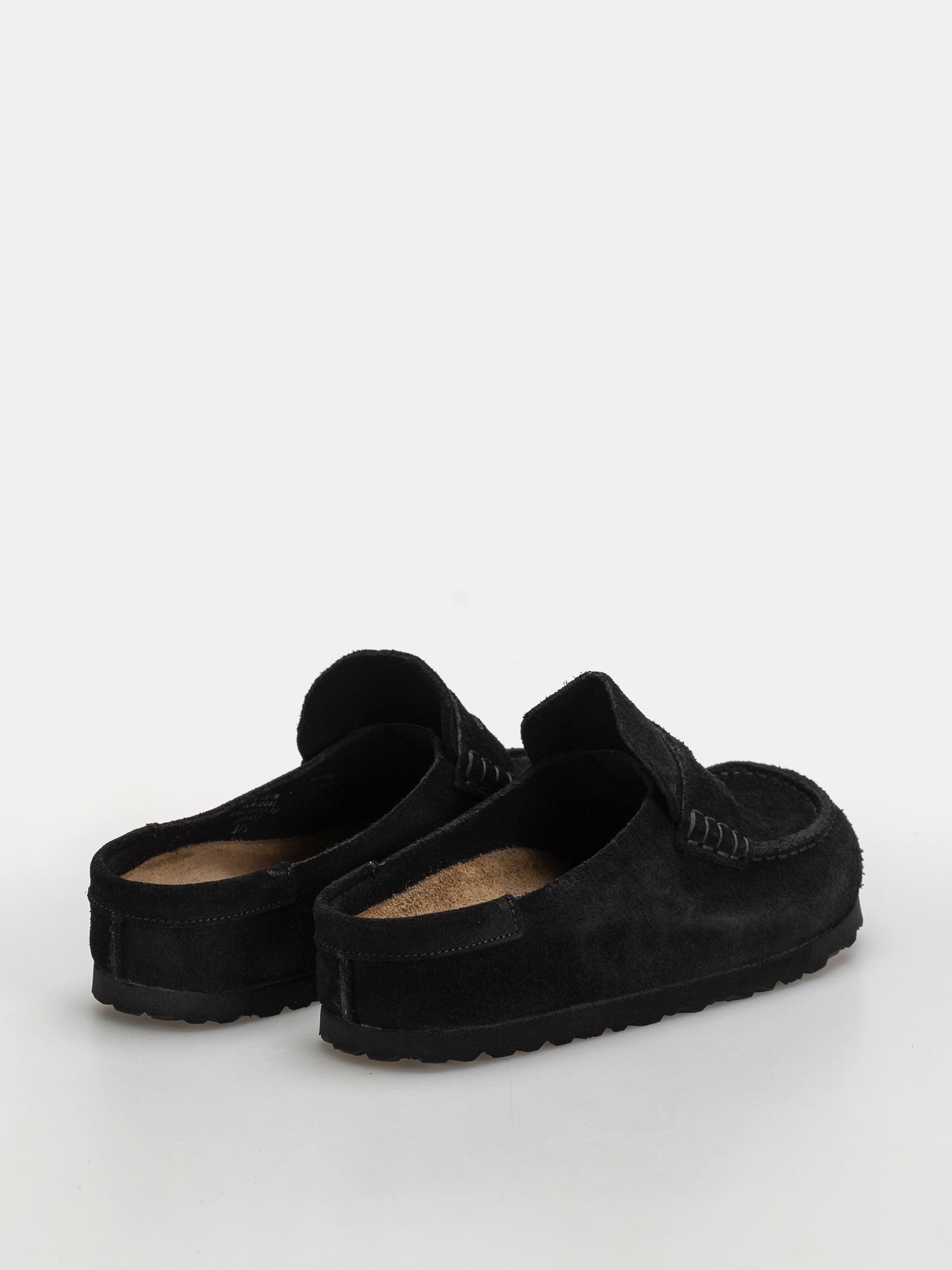 Birkenstock Flip Flops Naples Wrapped Suede Leather Narrow (black)