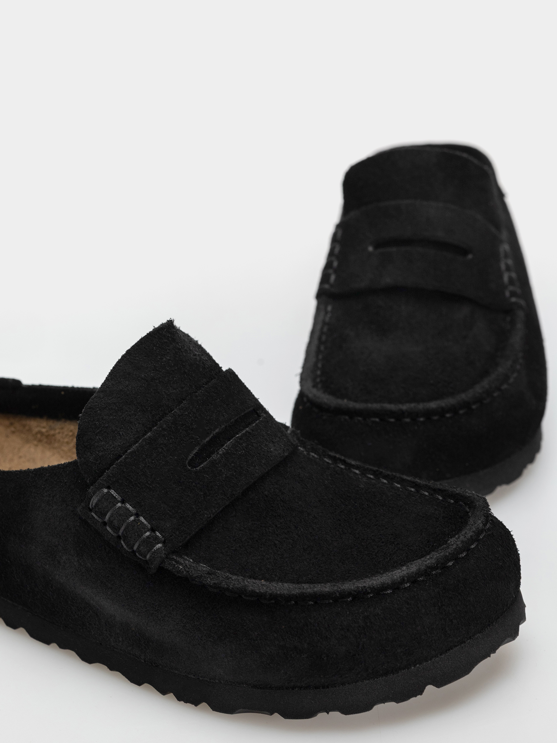 Birkenstock Flip-flops Naples Wrapped Suede Leather Narrow (black)