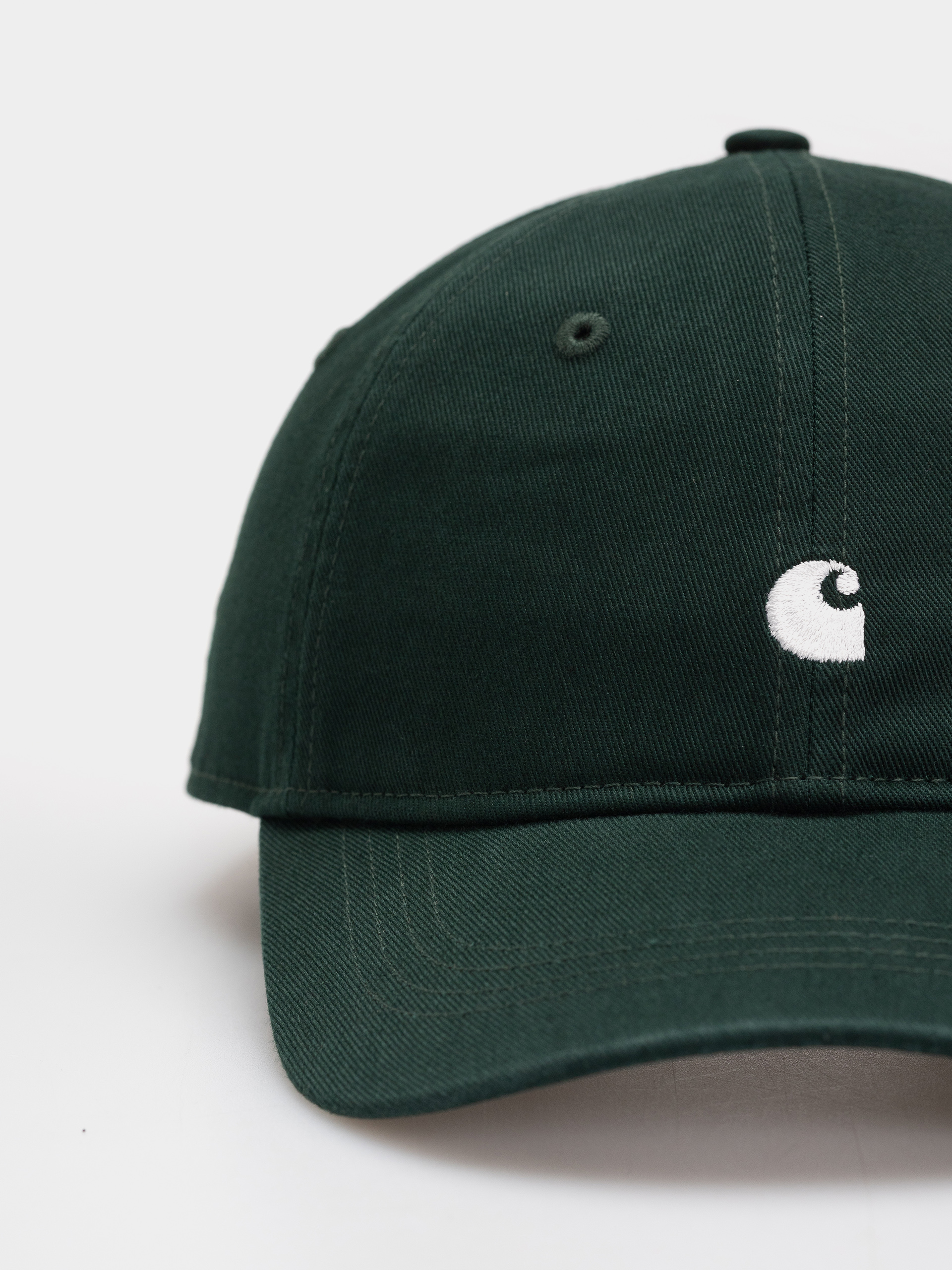 Carhartt WIP Madison Logo Cap (dark scarab/white)