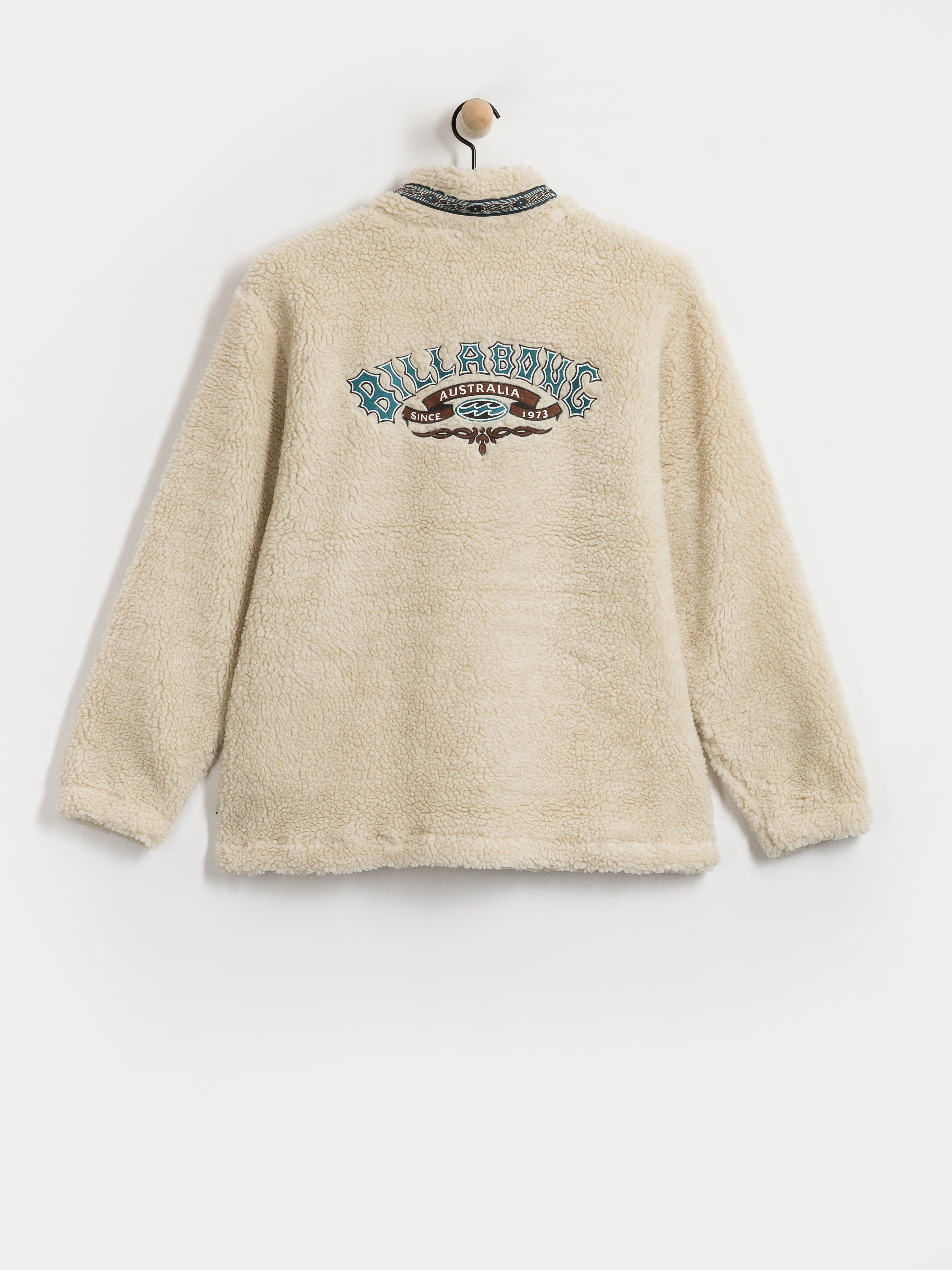 Mens Billabong Tombstone Half Zip Fleece  (oatmeal)