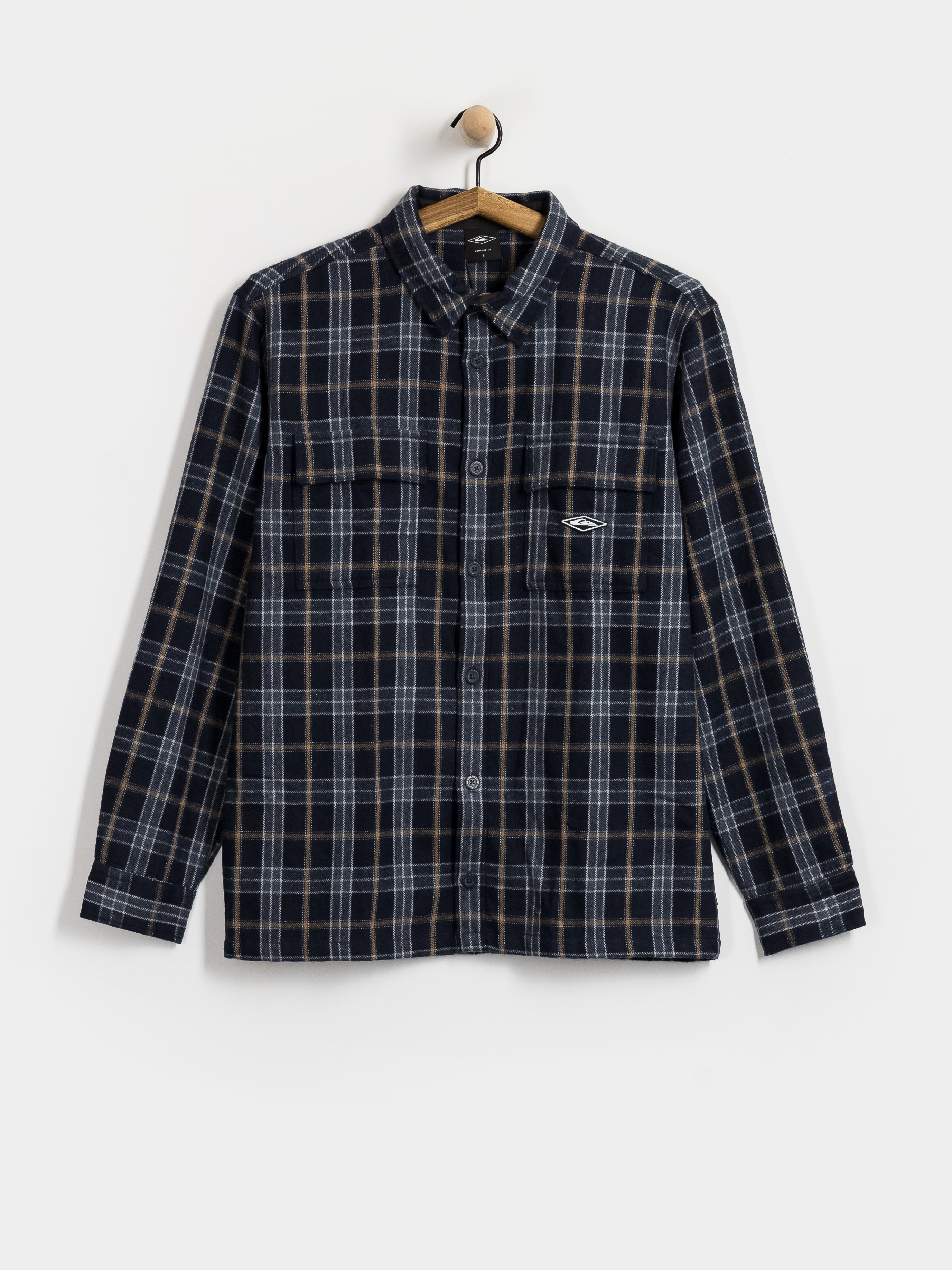 Quiksilver Diamond Wool Hemd (dark navy diamond check)
