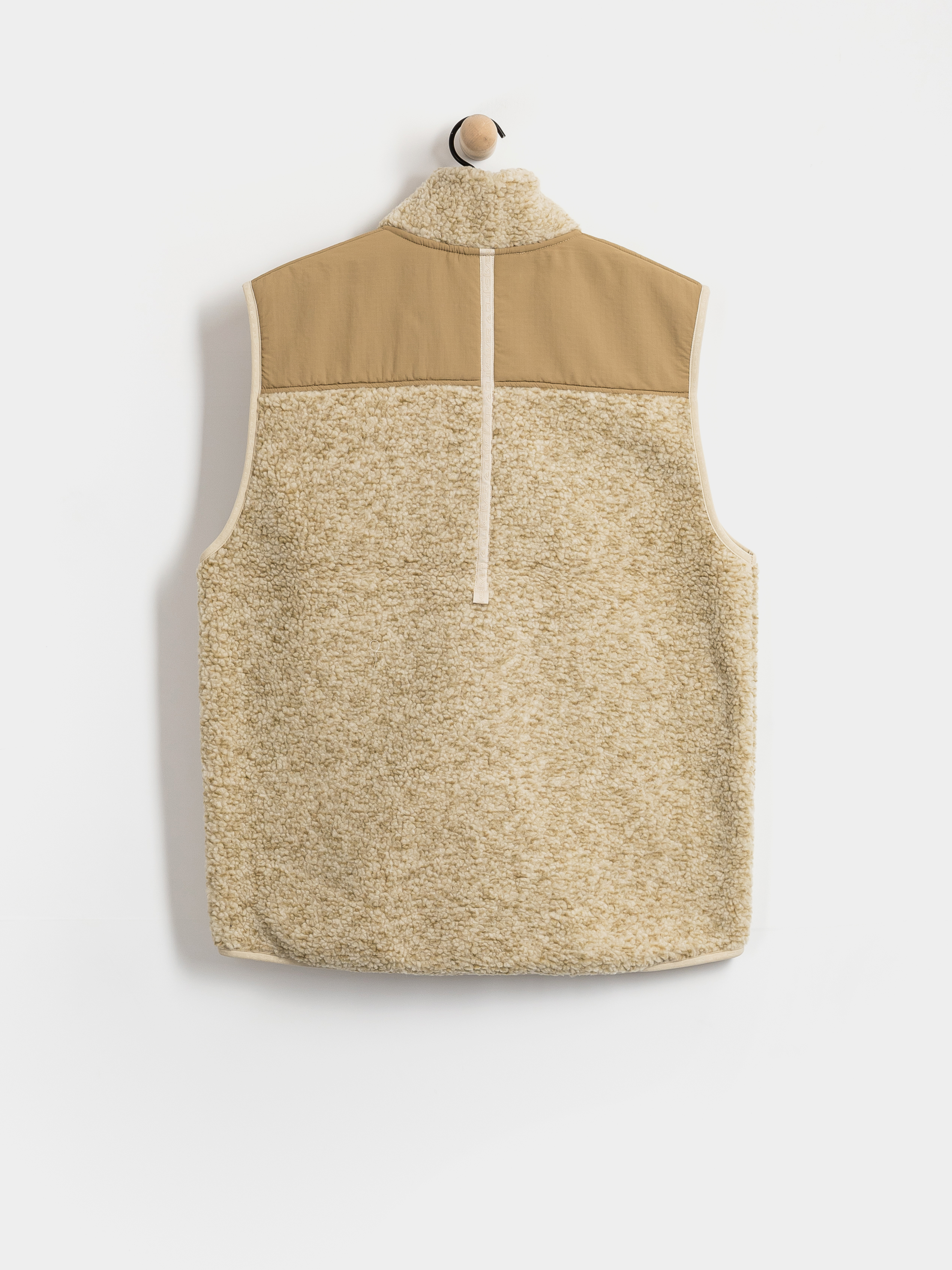 Herren Quiksilver Shallow Water Gilet Fleece Jacke (peyote heather swallow water)