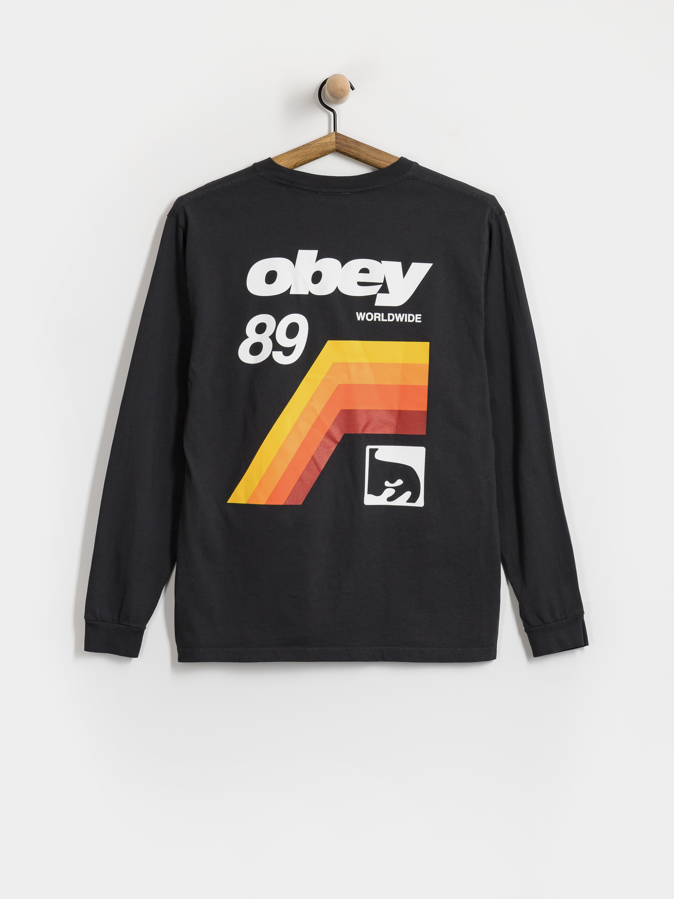 OBEY Longsleeve Vhs (pigment true vintage black)