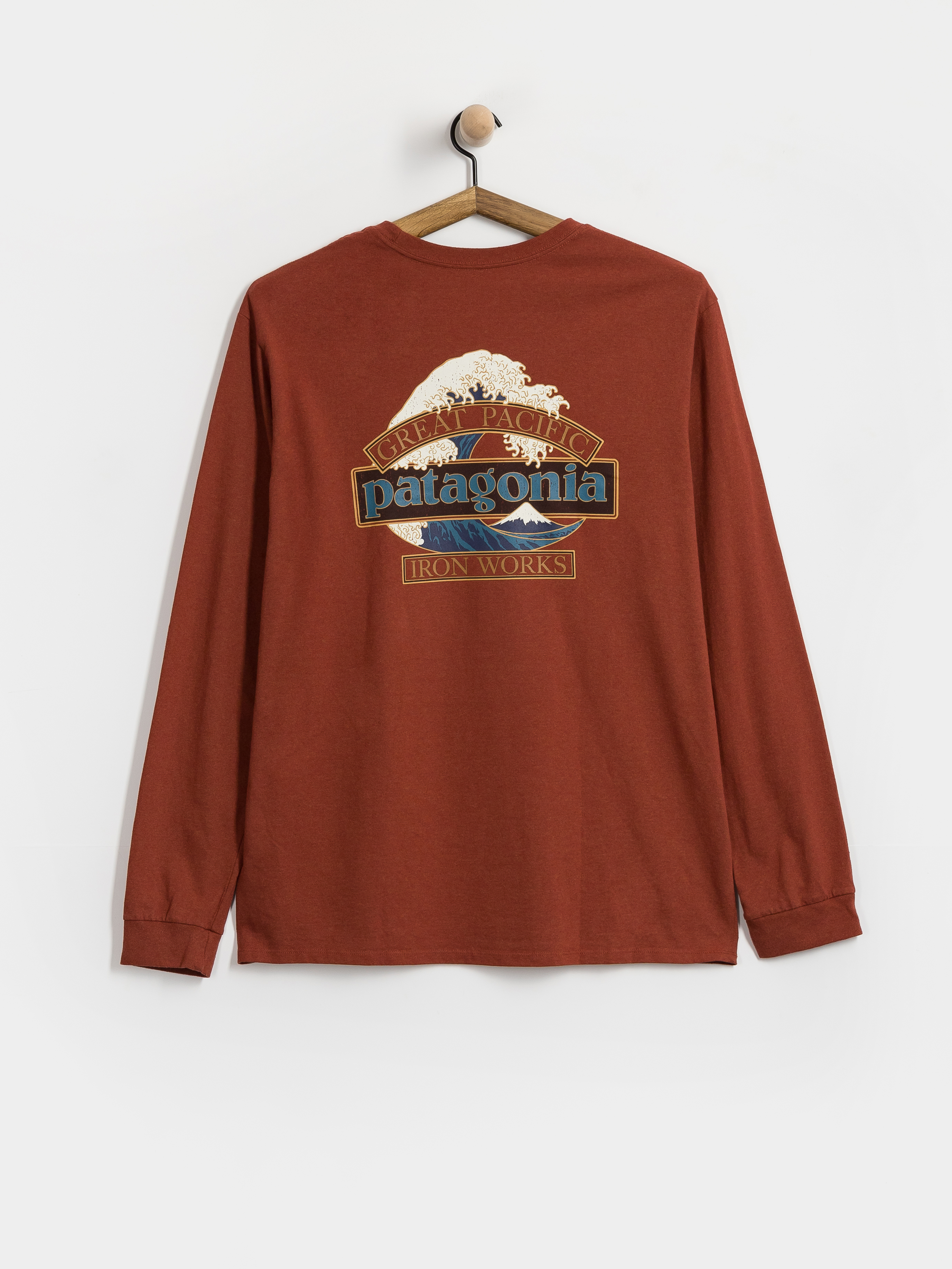 Patagonia Longsleeve Great Waves Responsibili (rusty red)