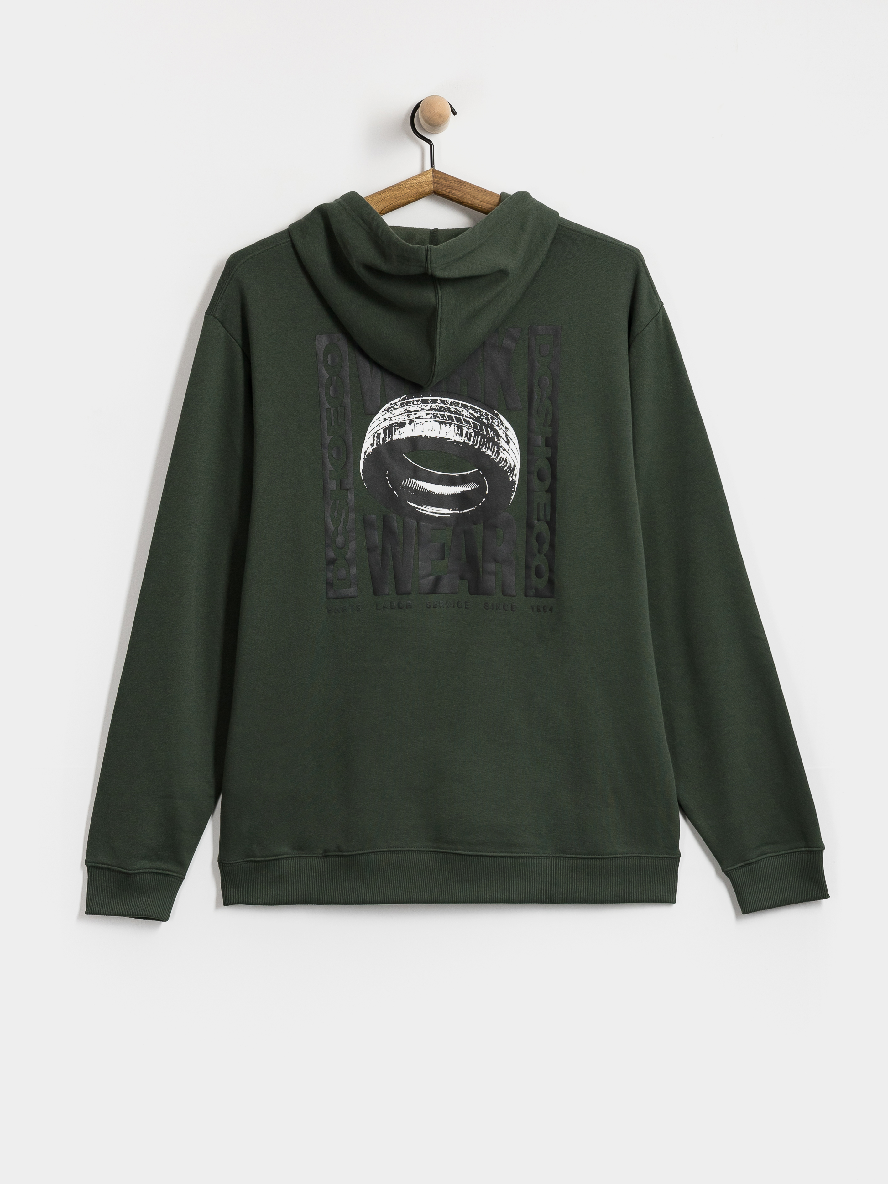 DC Hoodie Tire Job HD (deep forest)