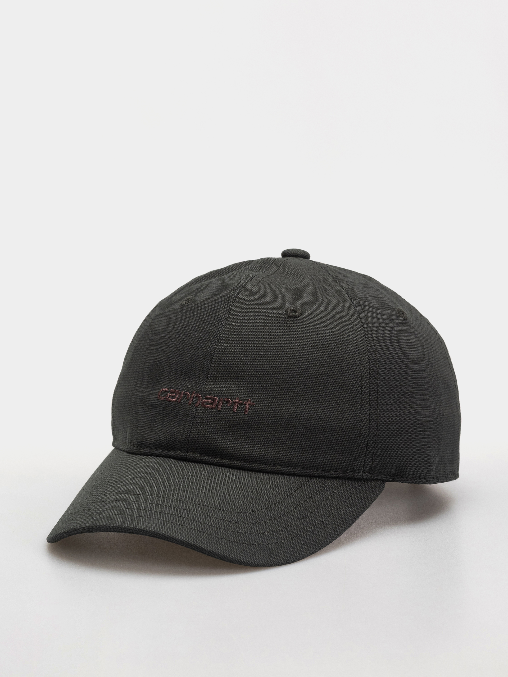 Carhartt WIP Canvas Script Cap (dark scarab/palisander)