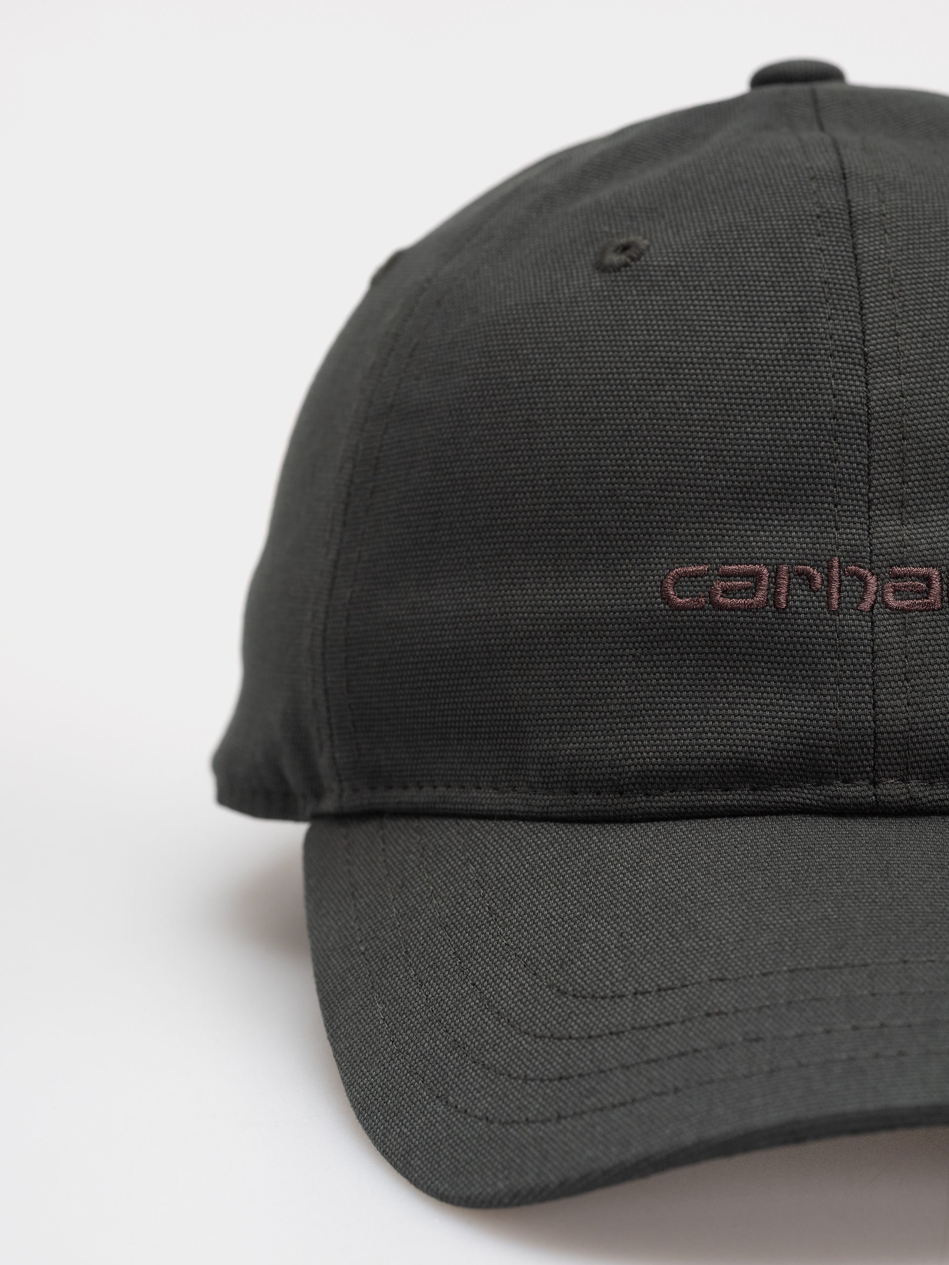 Carhartt WIP Canvas Script Cap (dark scarab/palisander)