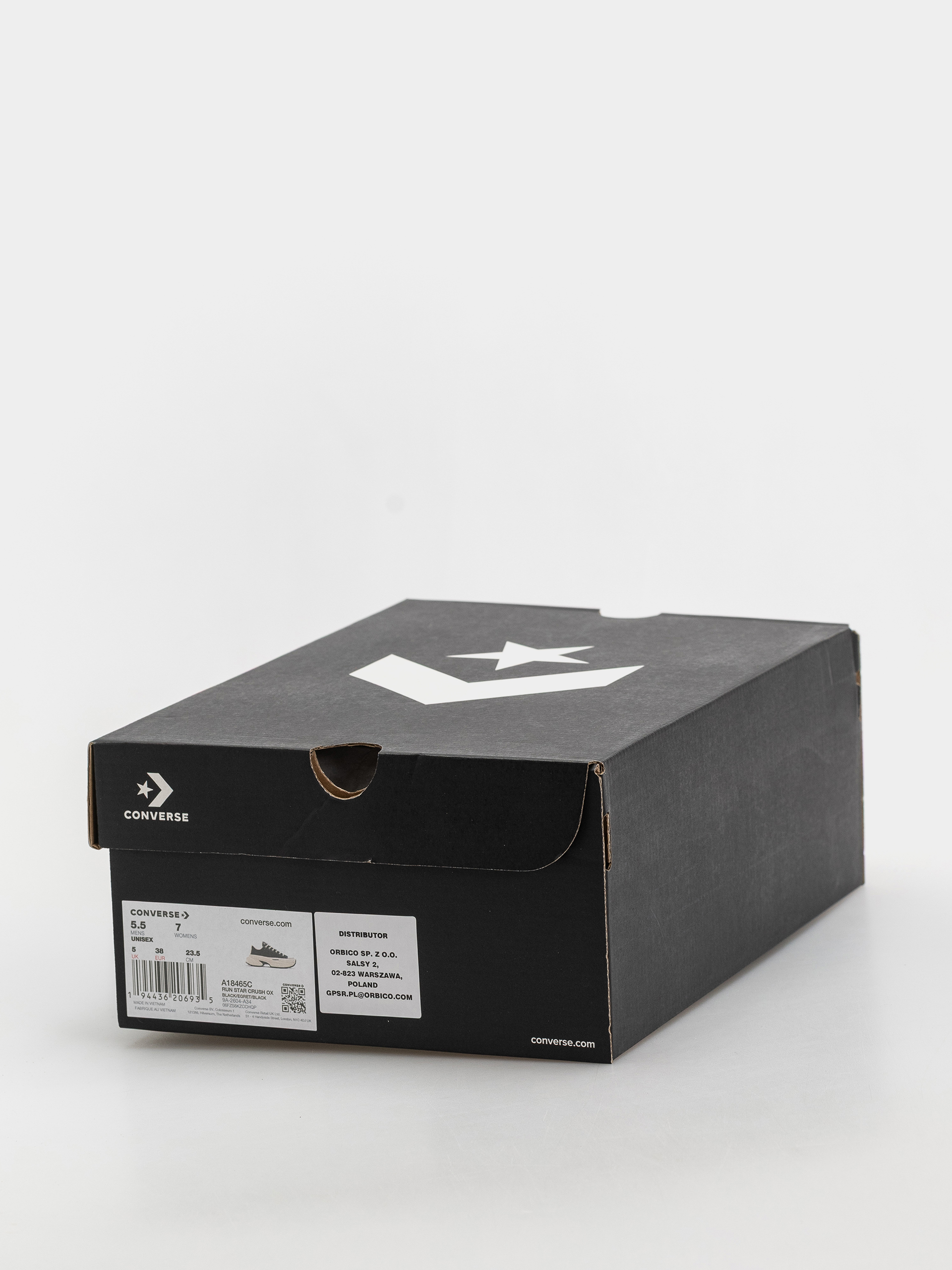 Converse Run Star Crush Ox Wmn Shoes (black/egret/black)