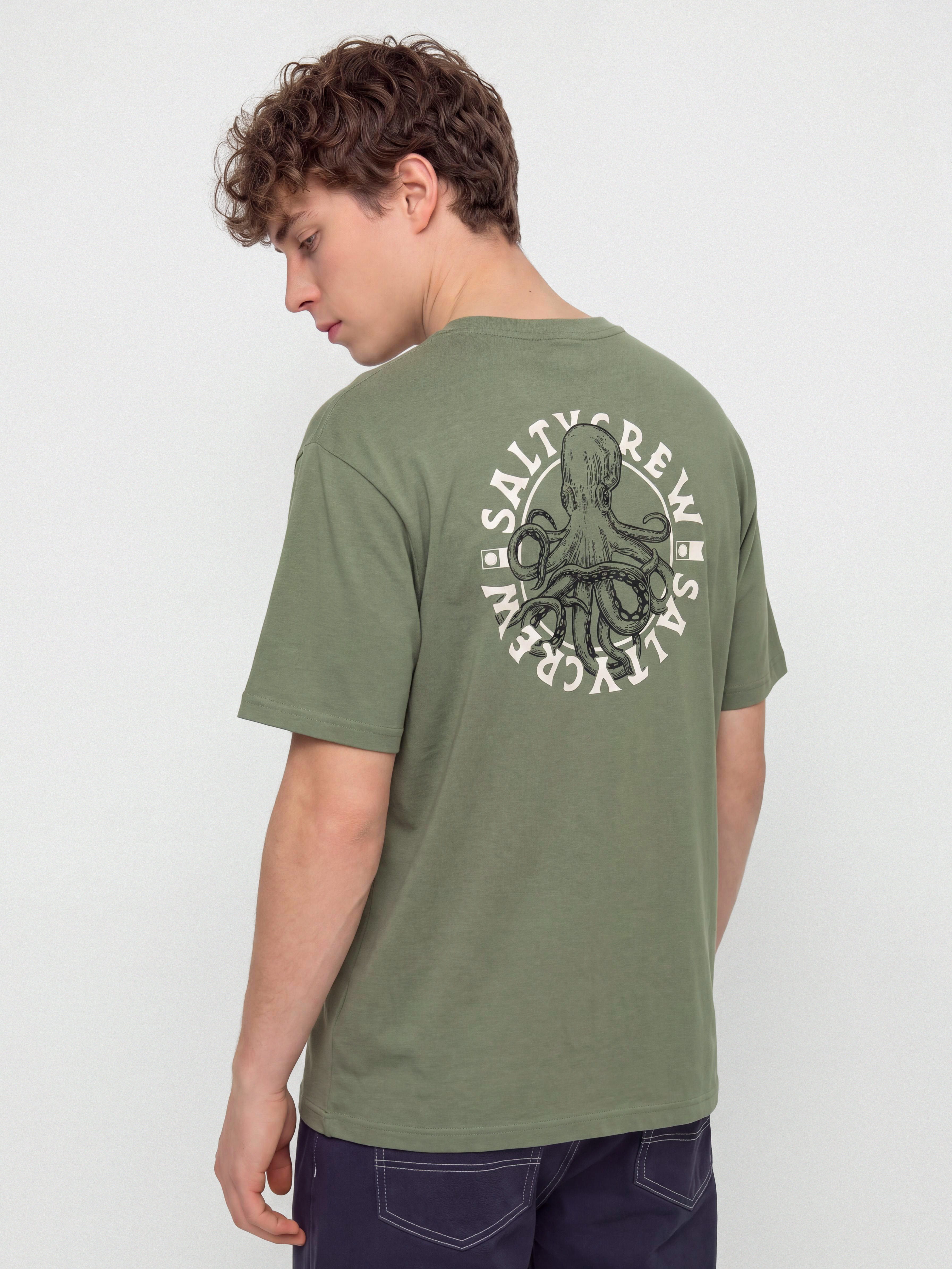 Salty Crew Tentacles T-Shirt (laurel wreath)