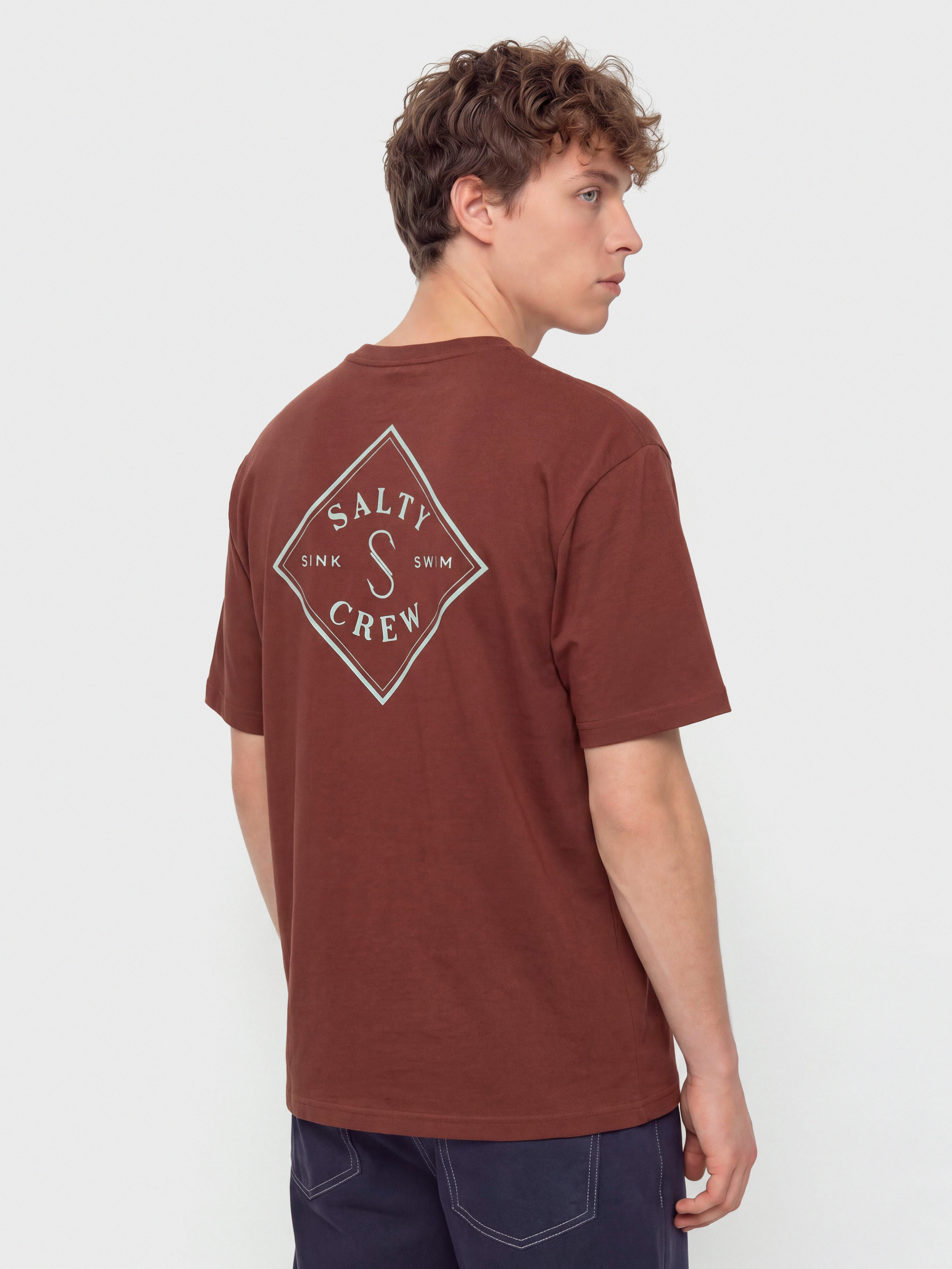 Salty Crew Tippet T-Shirt (burgundy)
