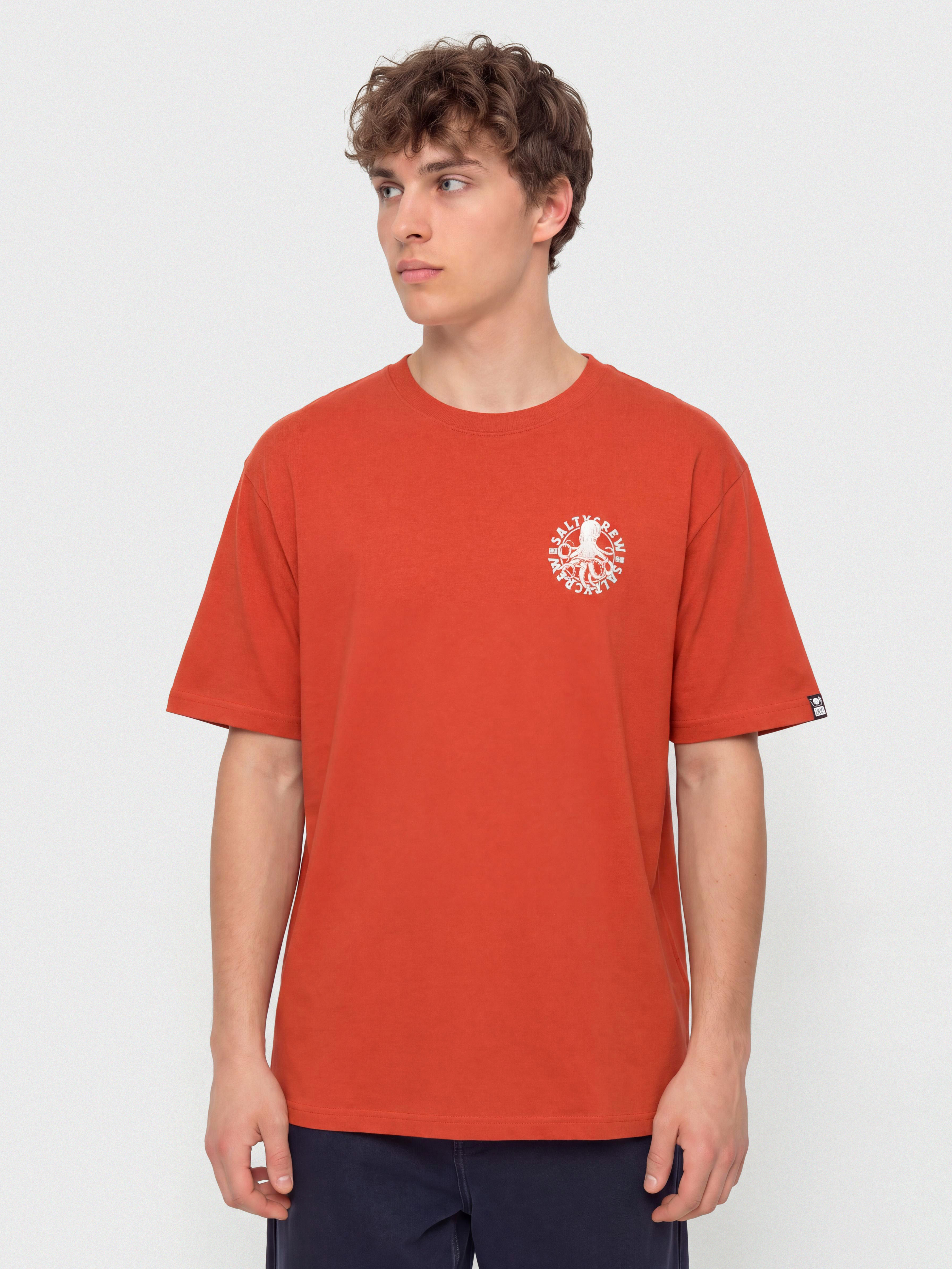 Salty Crew Tentacles T-Shirt (washed red)