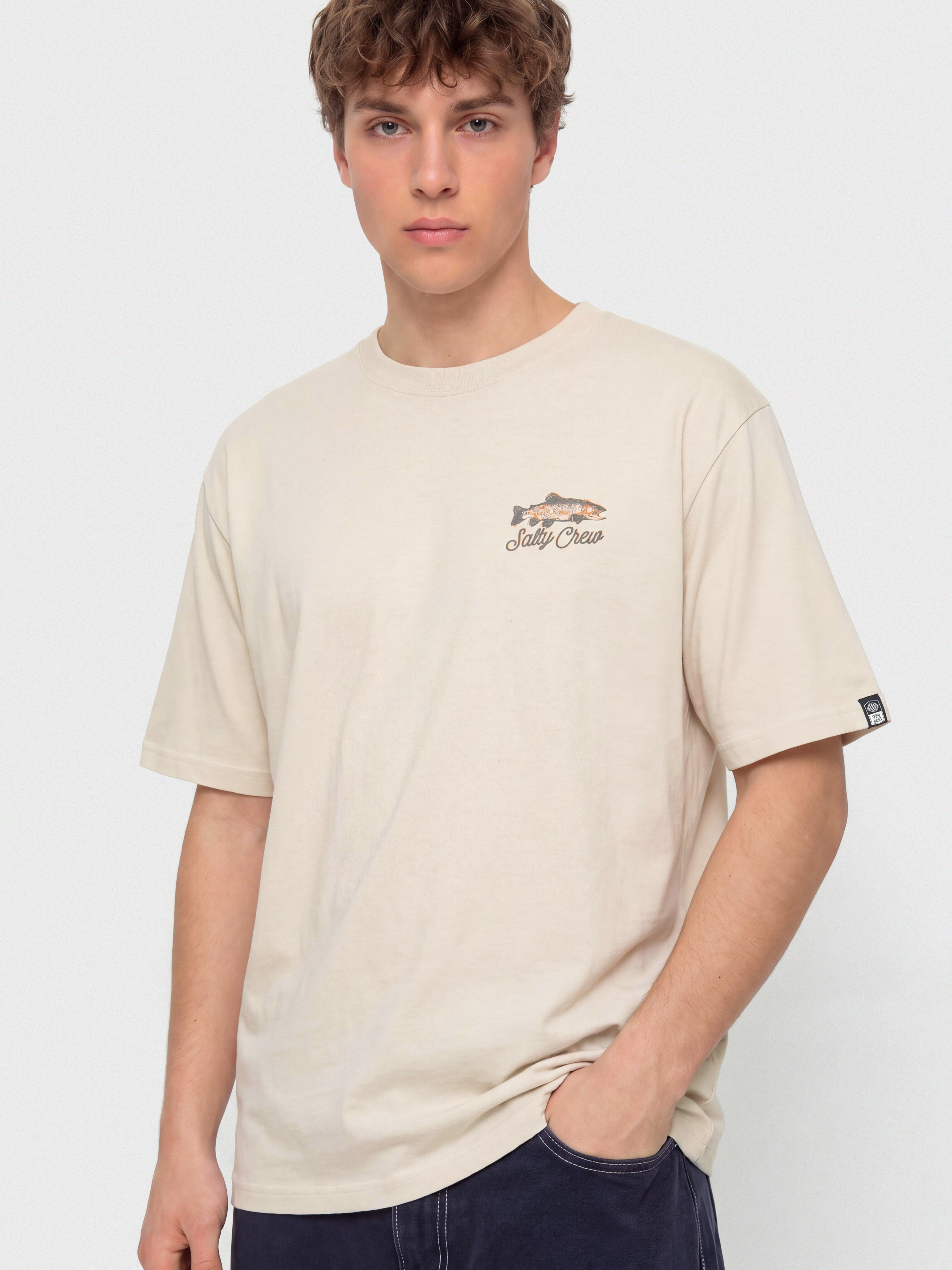 Salty Crew Fish Fest T-Shirt (moonbeam)