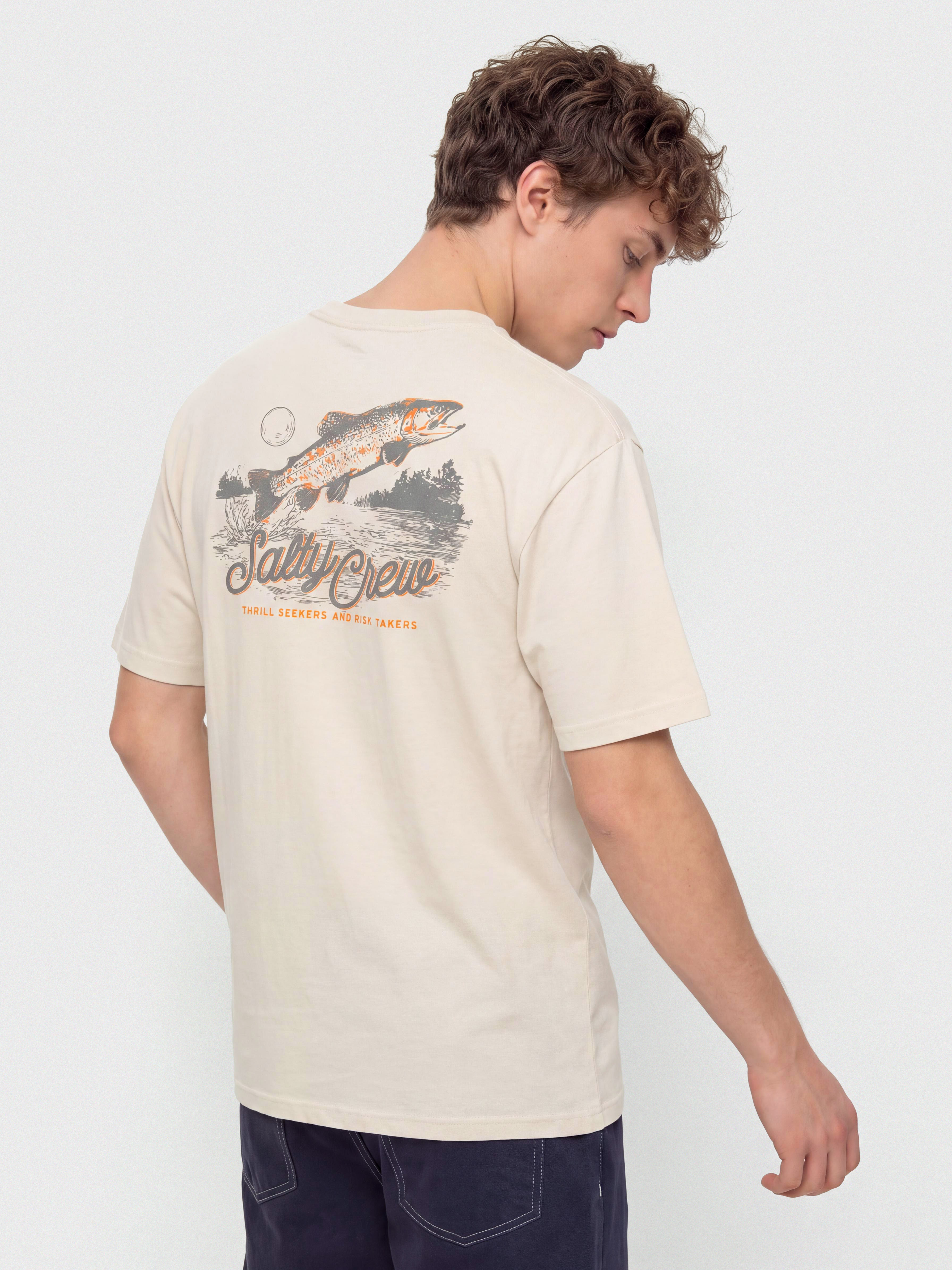 Salty Crew Fish Fest T-Shirt (moonbeam)