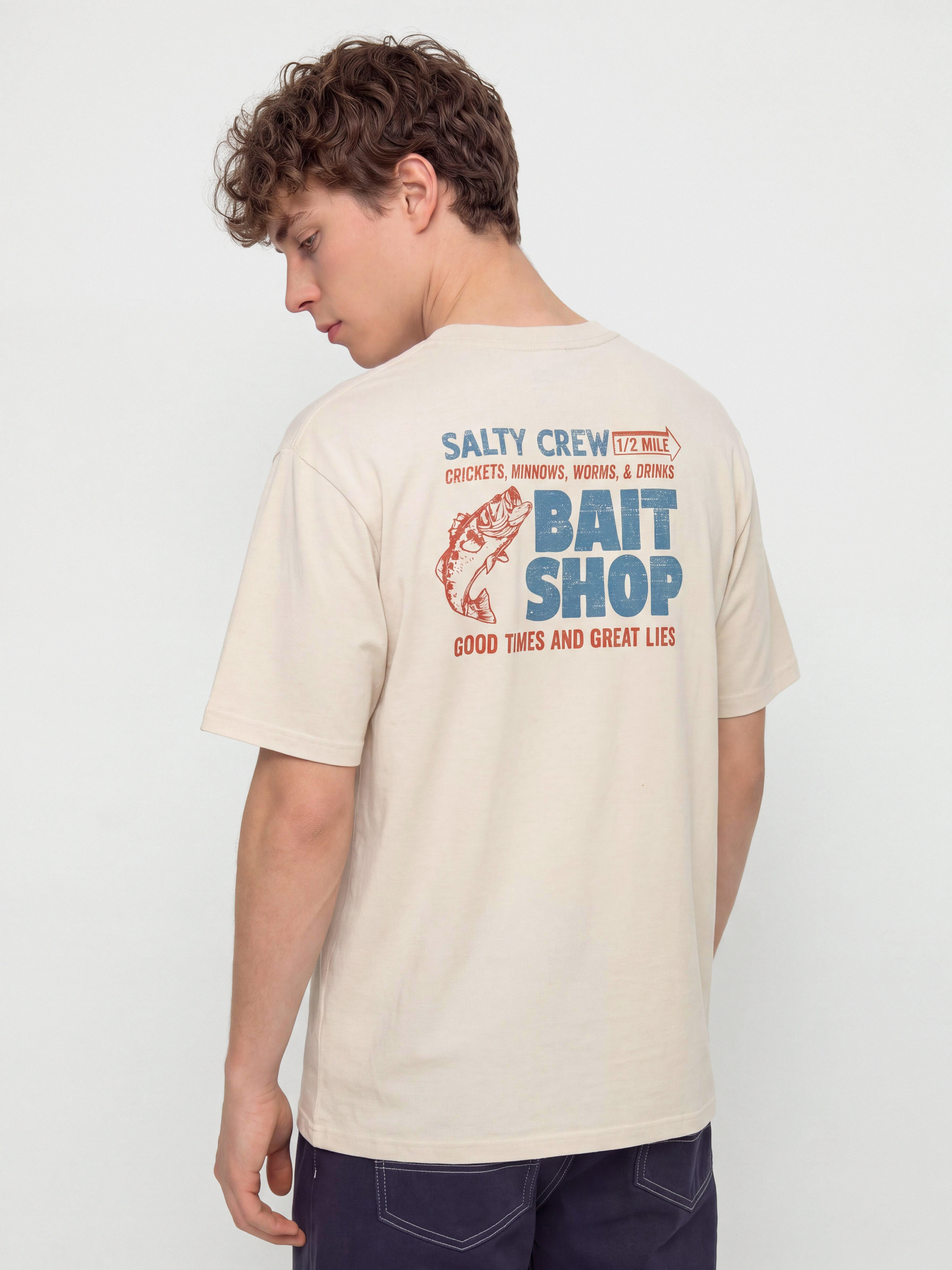 Salty Crew T-Shirt Bait Shop (moonbeam)