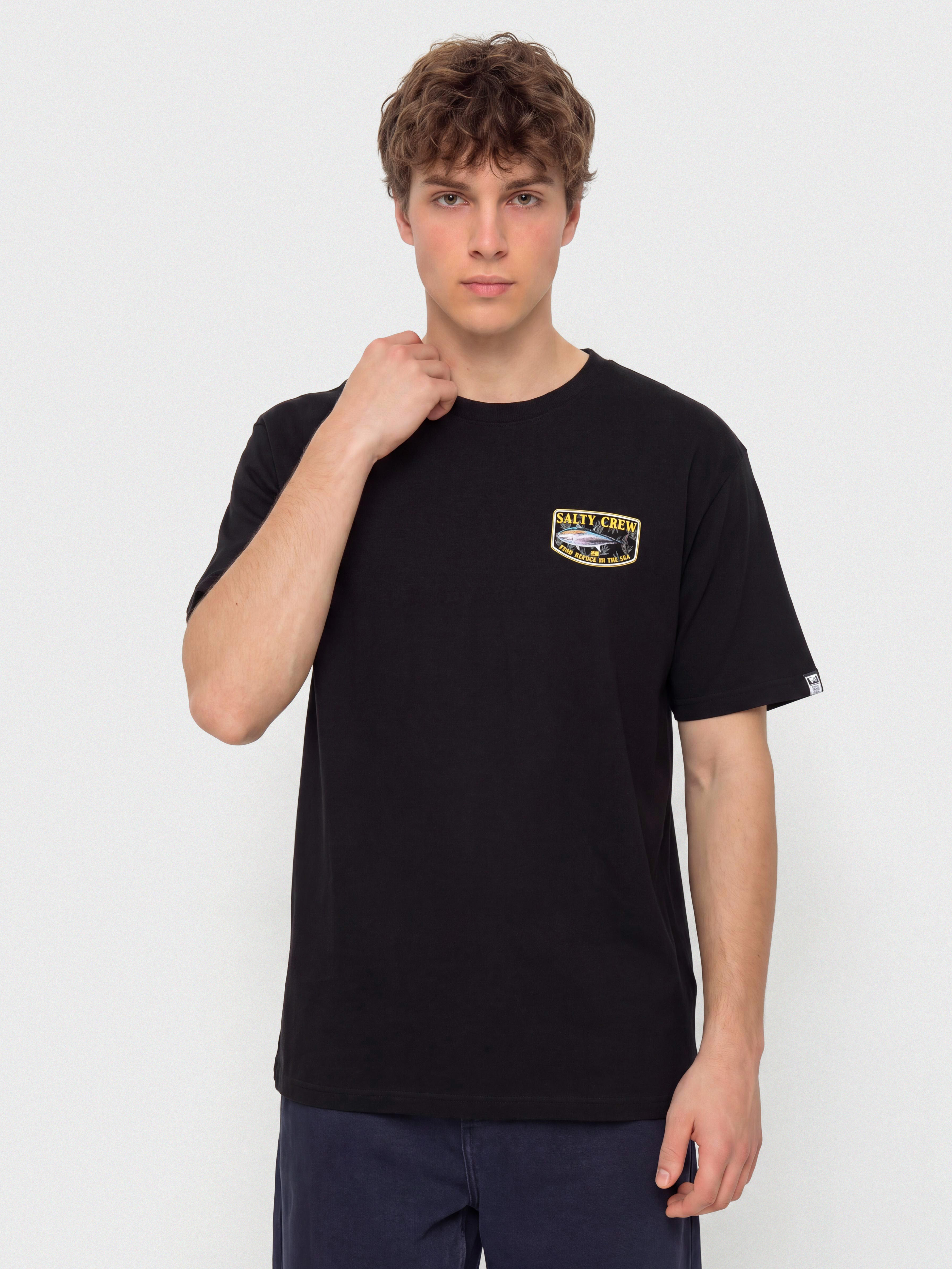 Salty Crew T-Shirt Big Blue Fill (black)