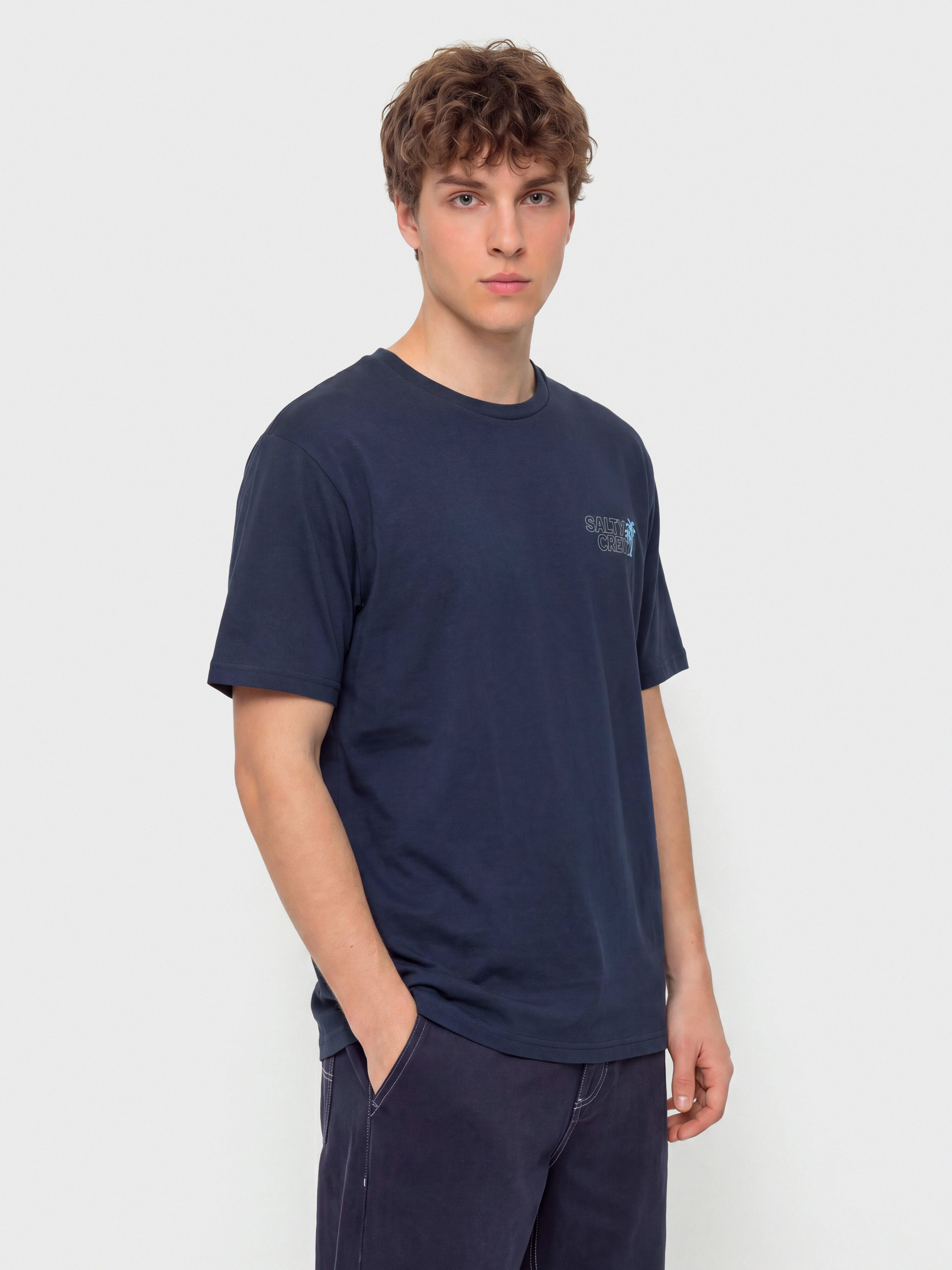 Salty Crew A Frame Crossover T-shirt (navy)