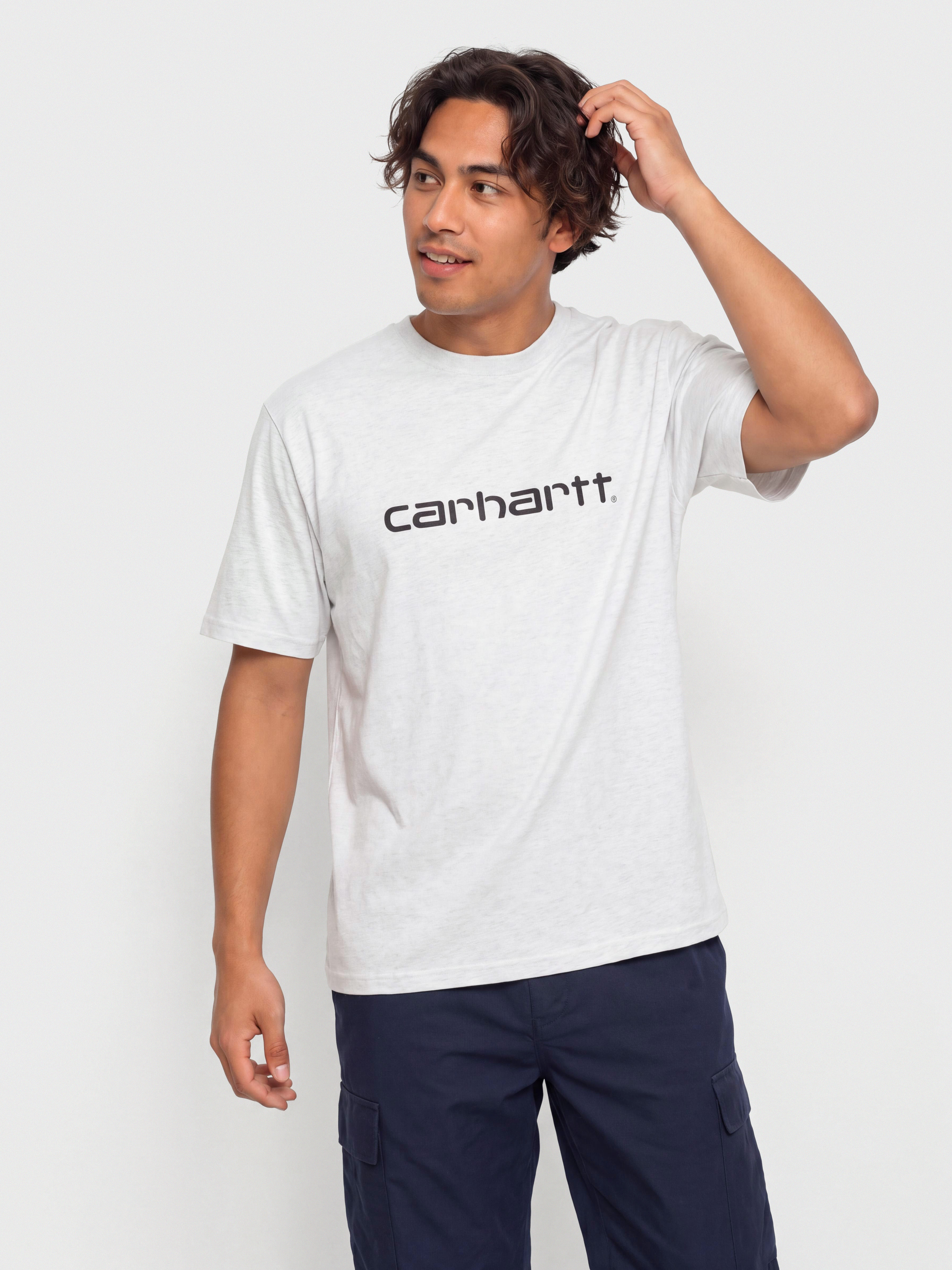 Carhartt WIP Script T-Shirt (ash heather/graphite)