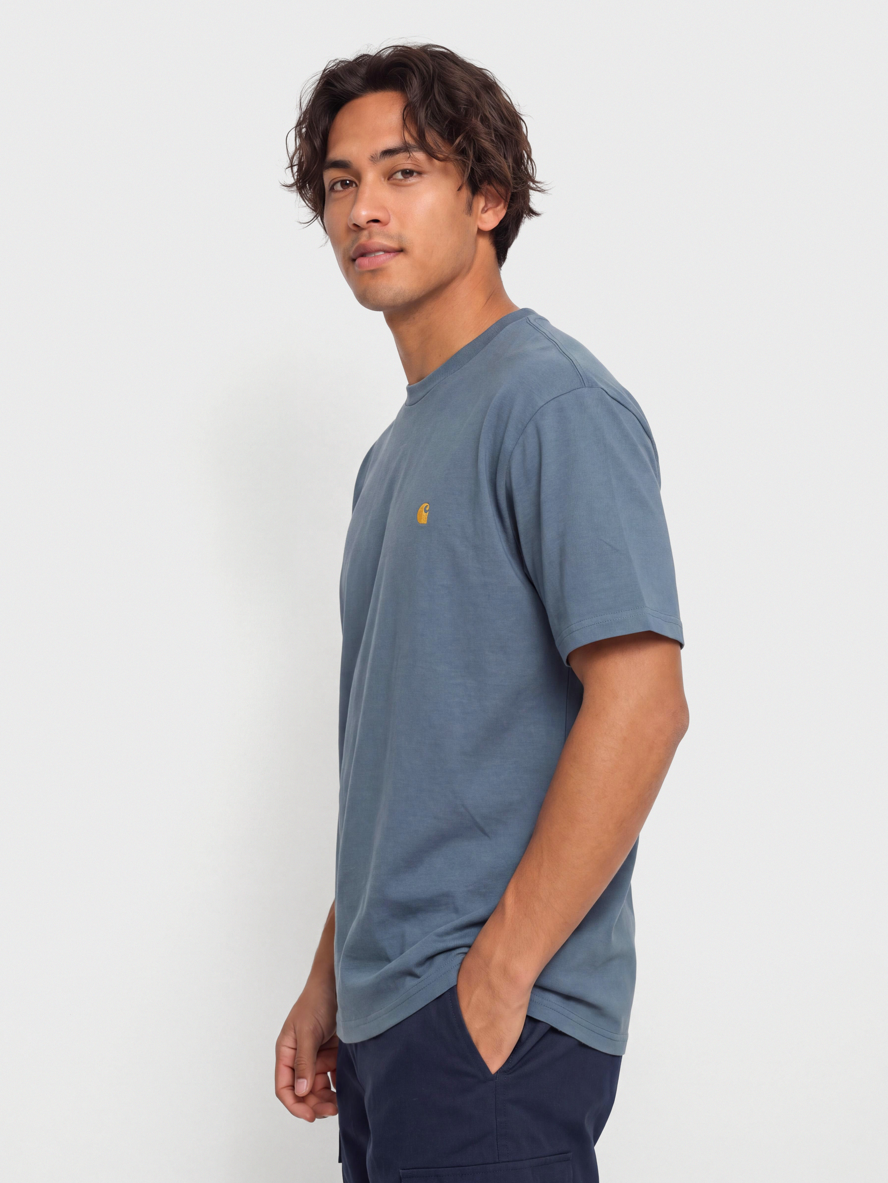 Carhartt WIP Chase T-Shirt (icesheet/gold)