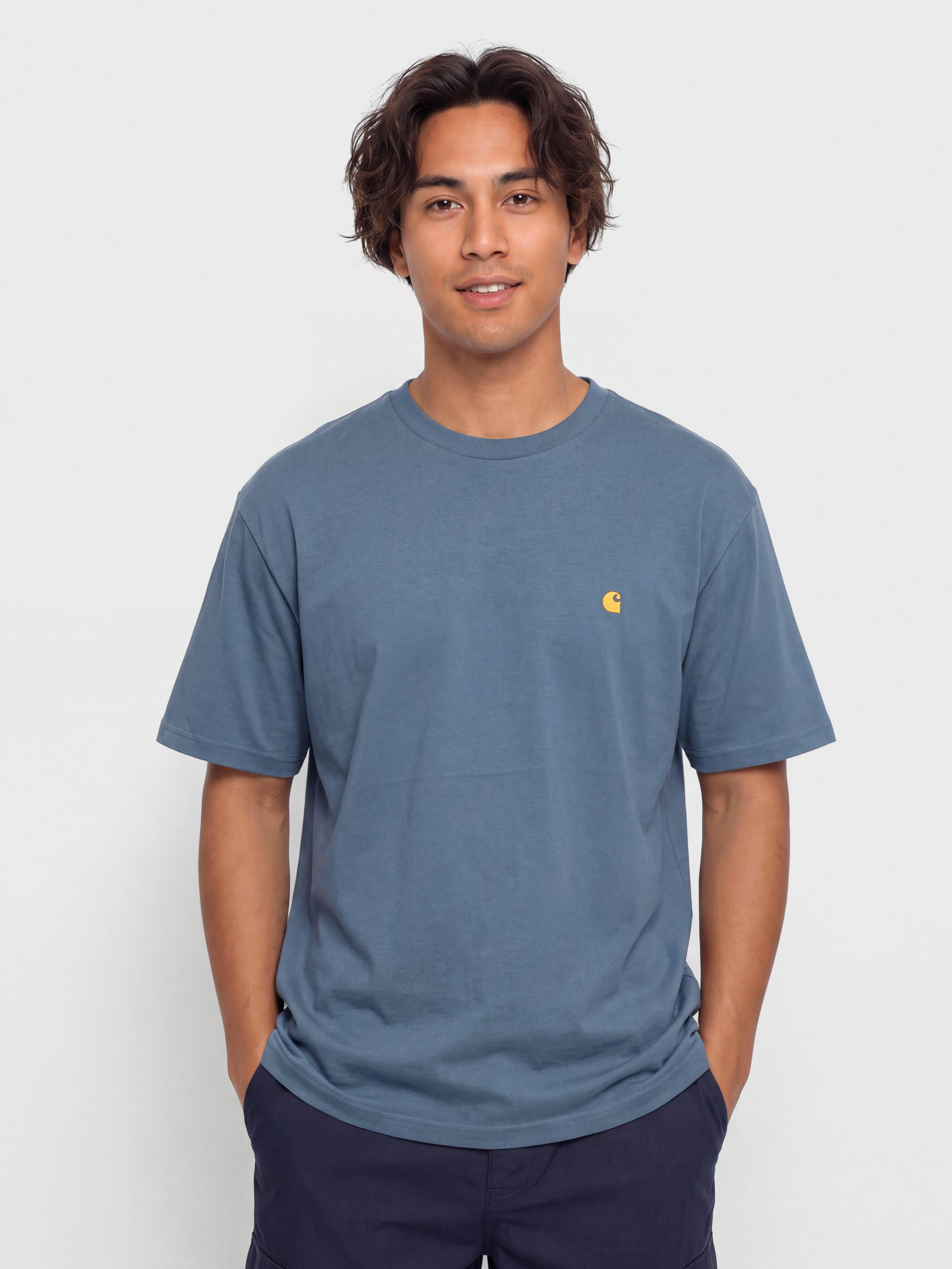 Carhartt WIP Chase T-Shirt (icesheet/gold)