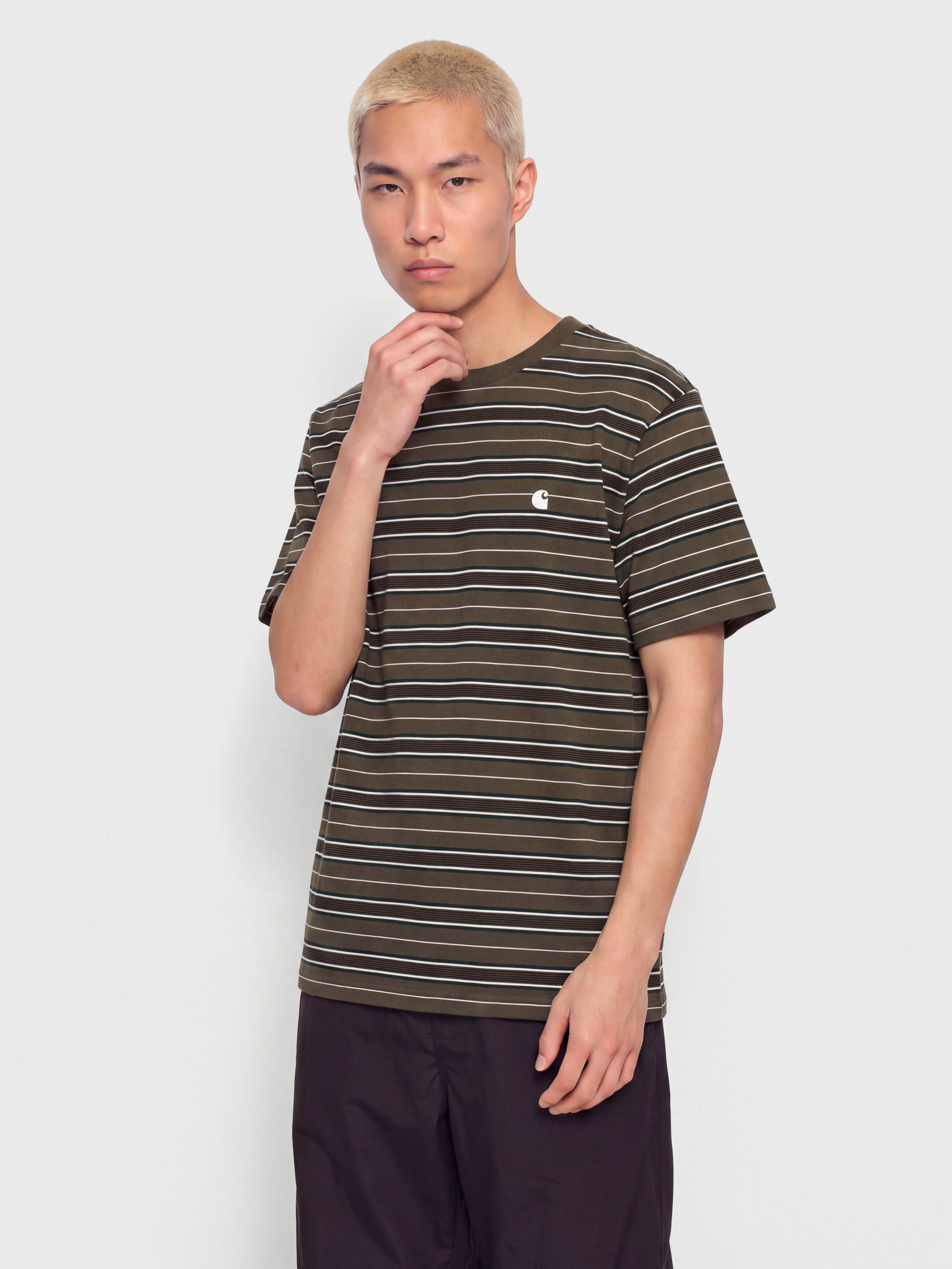 Carhartt WIP Bronson T-Shirt (bronson stripe cypress)