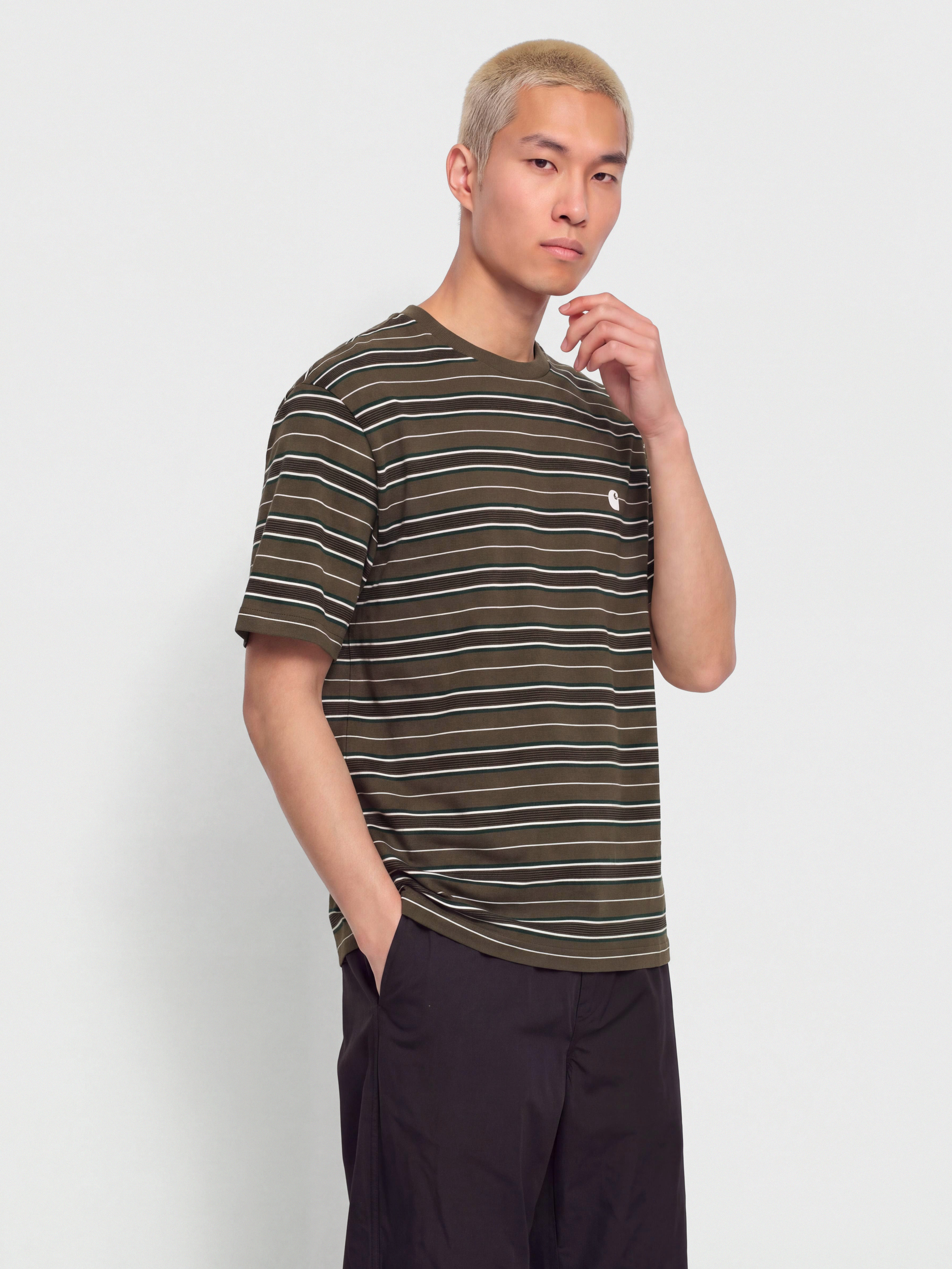 Carhartt WIP Bronson T-Shirt (bronson stripe cypress)