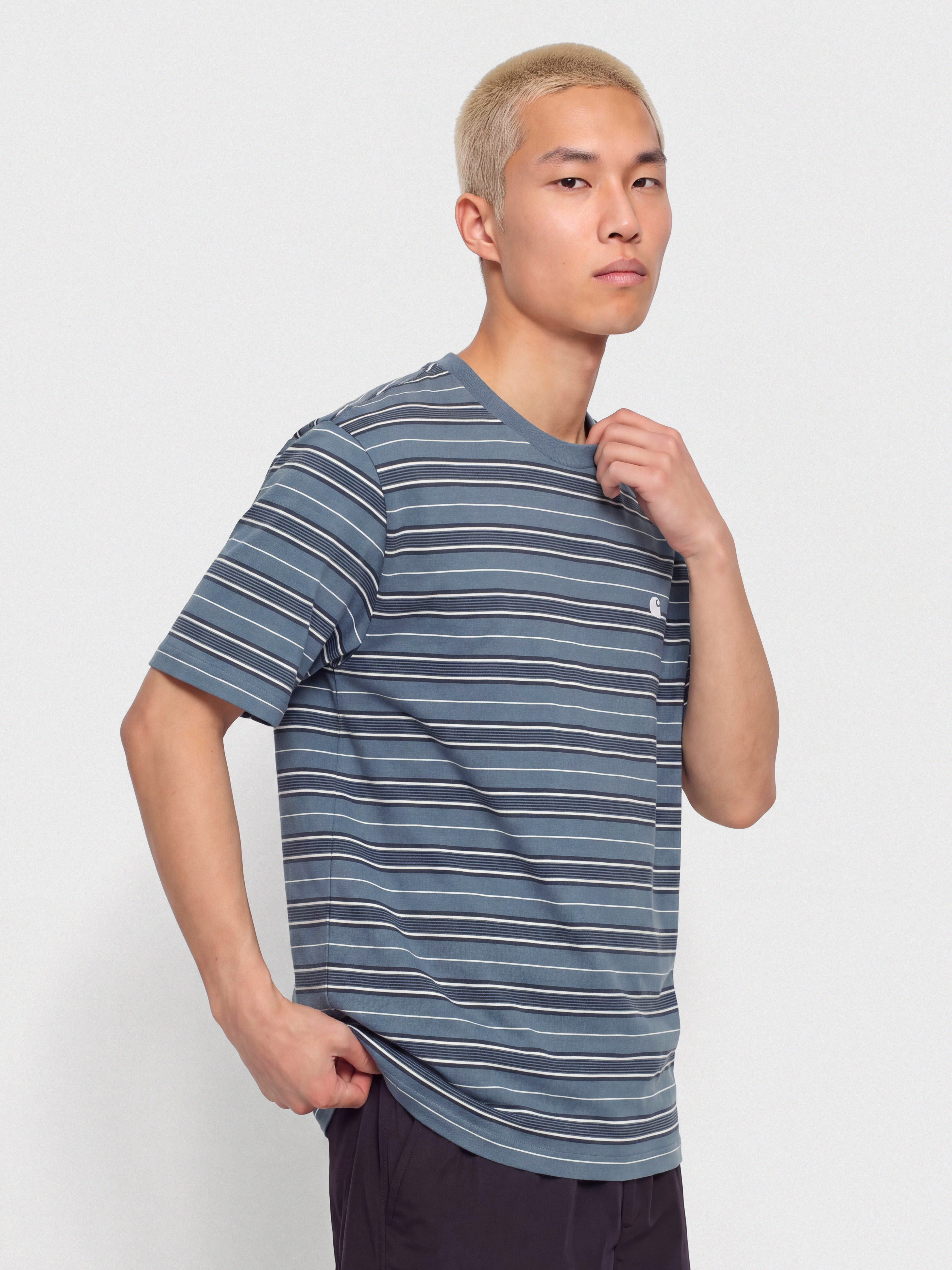 Carhartt WIP Bronson T-Shirt (bronson stripe icesheet)