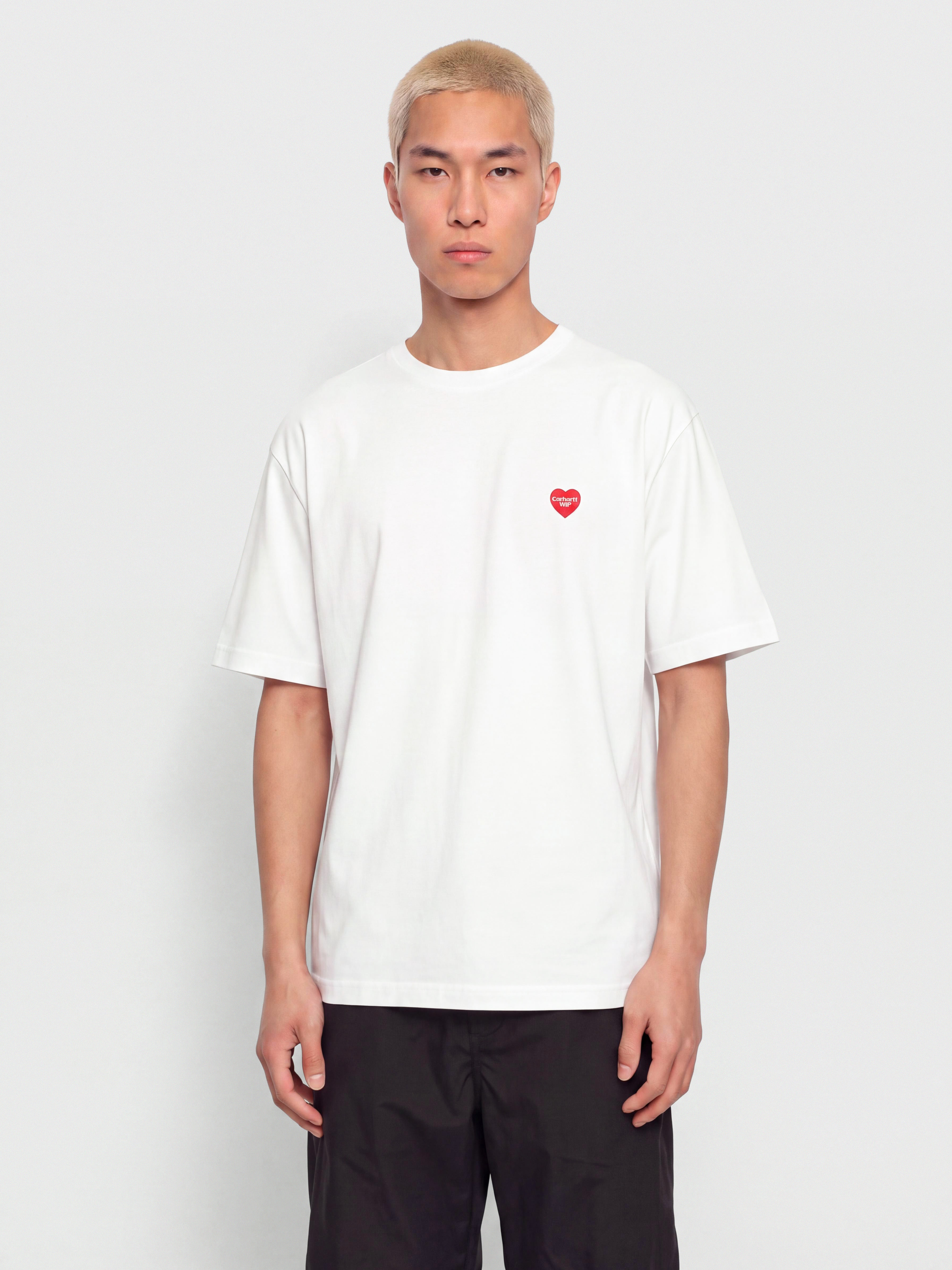 Carhartt WIP Small Heart T-Shirt (white/red)