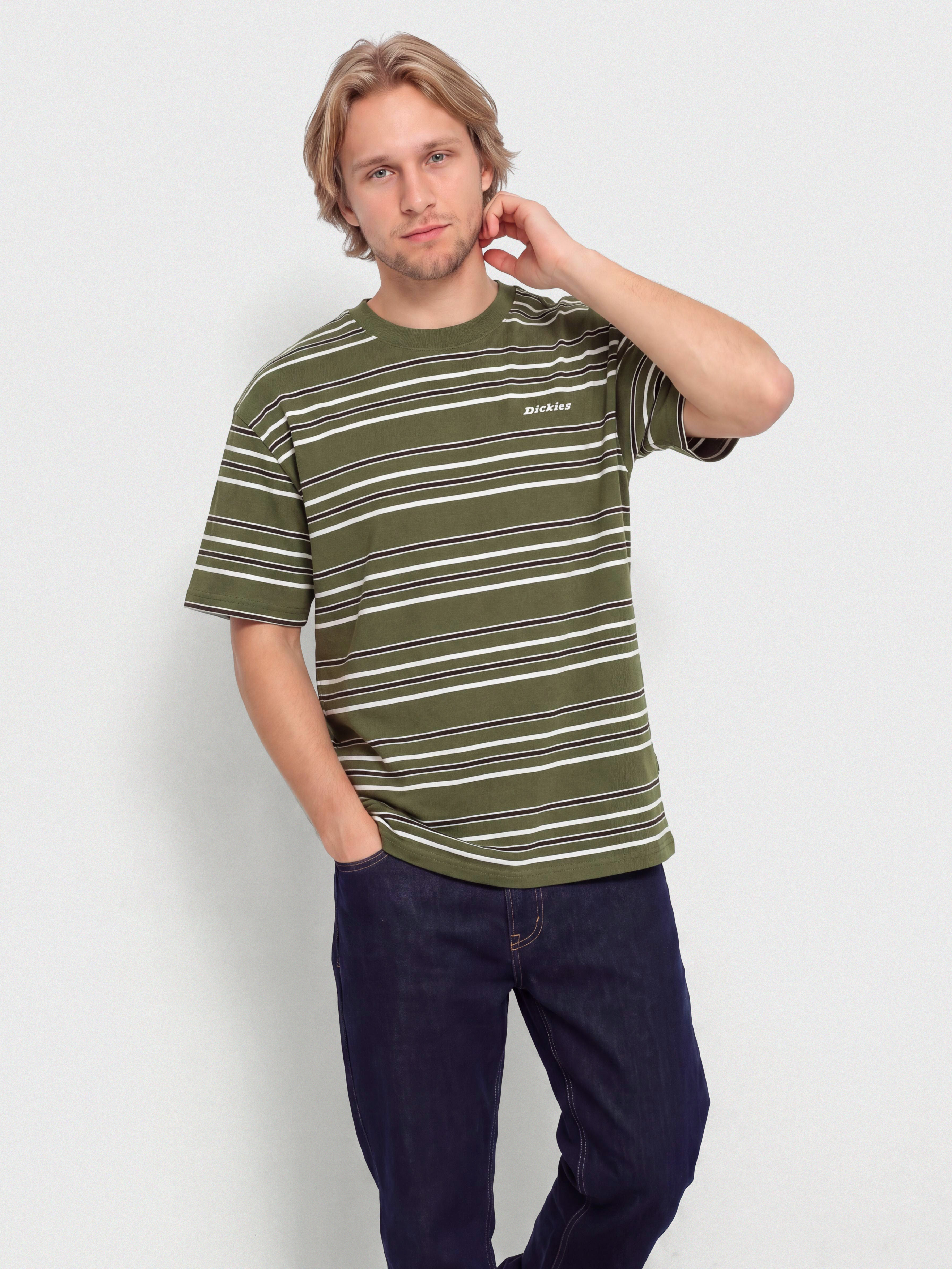 Dickies East Liberty Stripe T-Shirt (cypress)