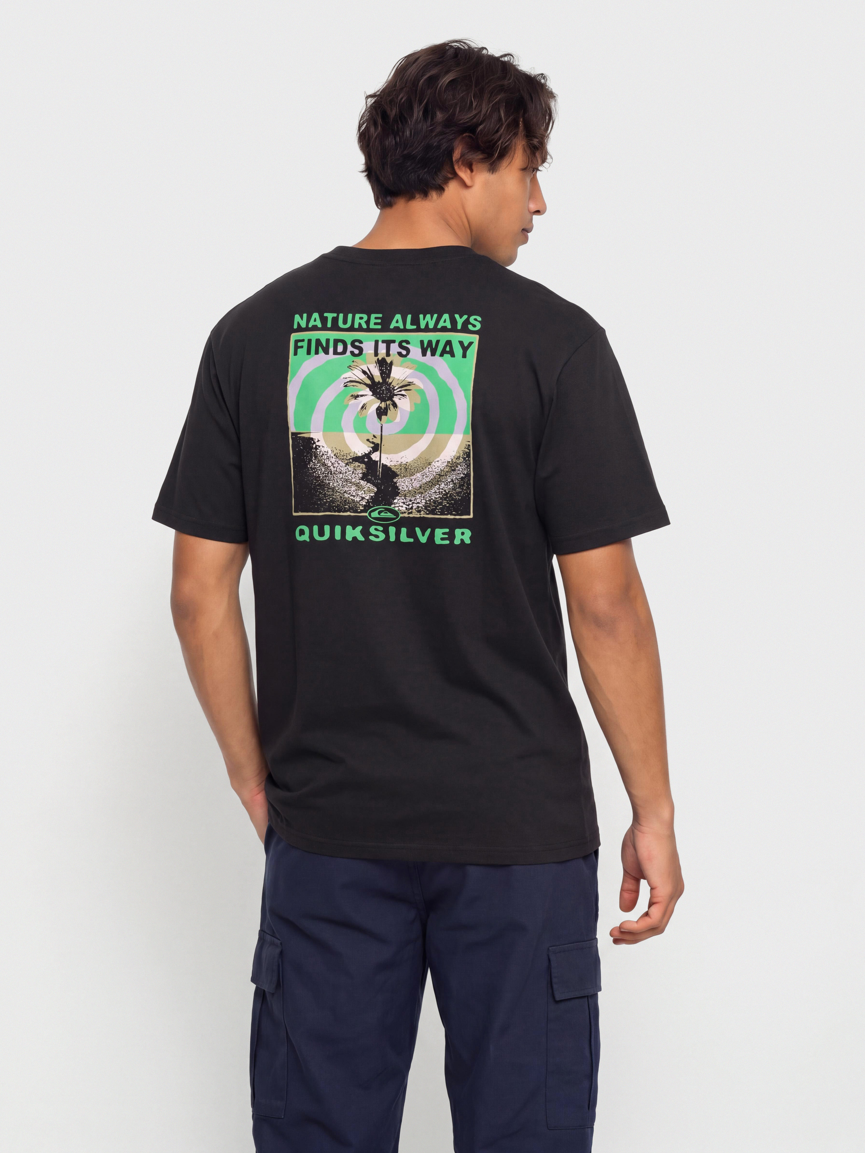 Quiksilver T-Shirt Upside Down (black)