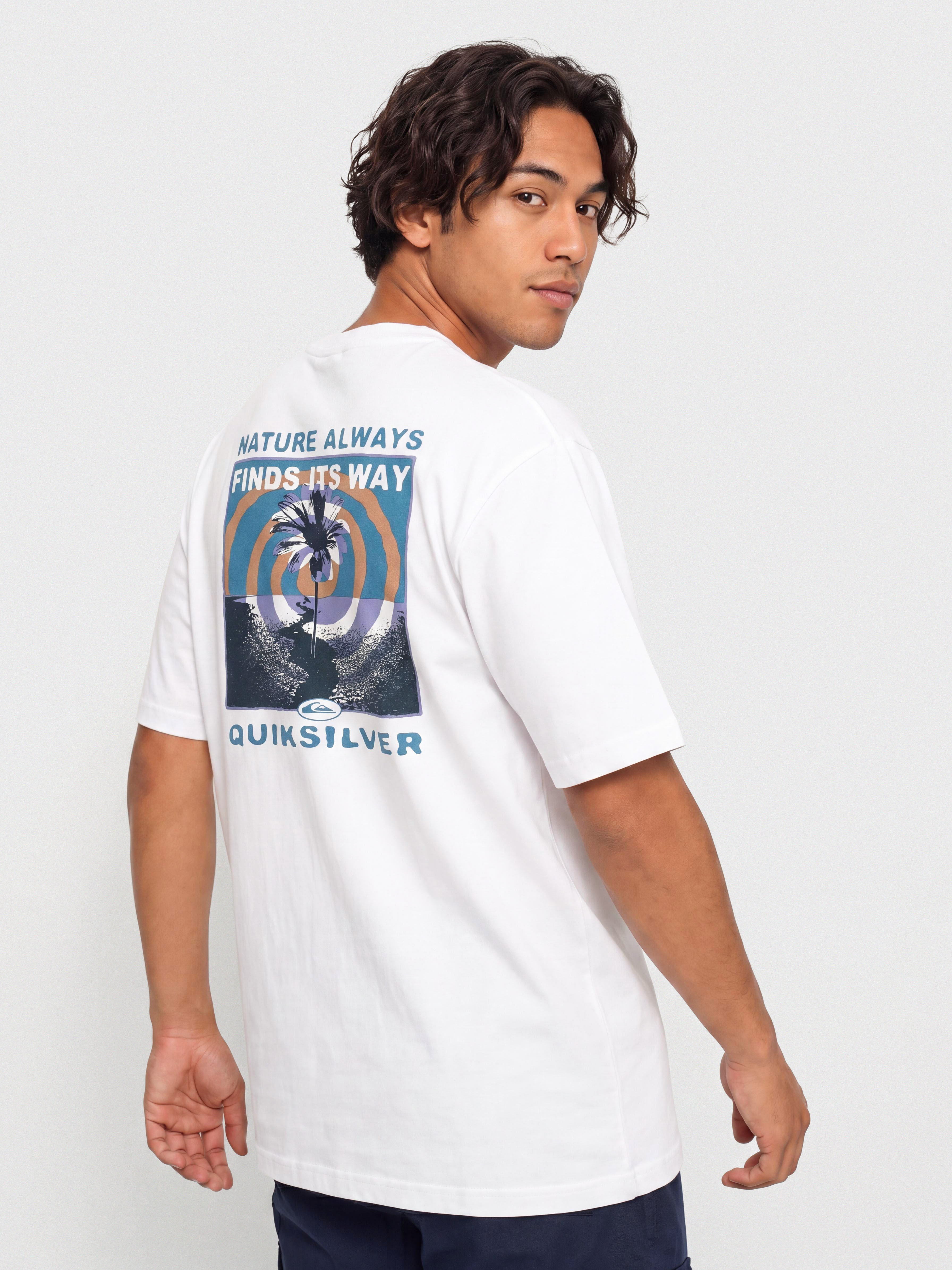 Quiksilver T-Shirt Upside Down (white)