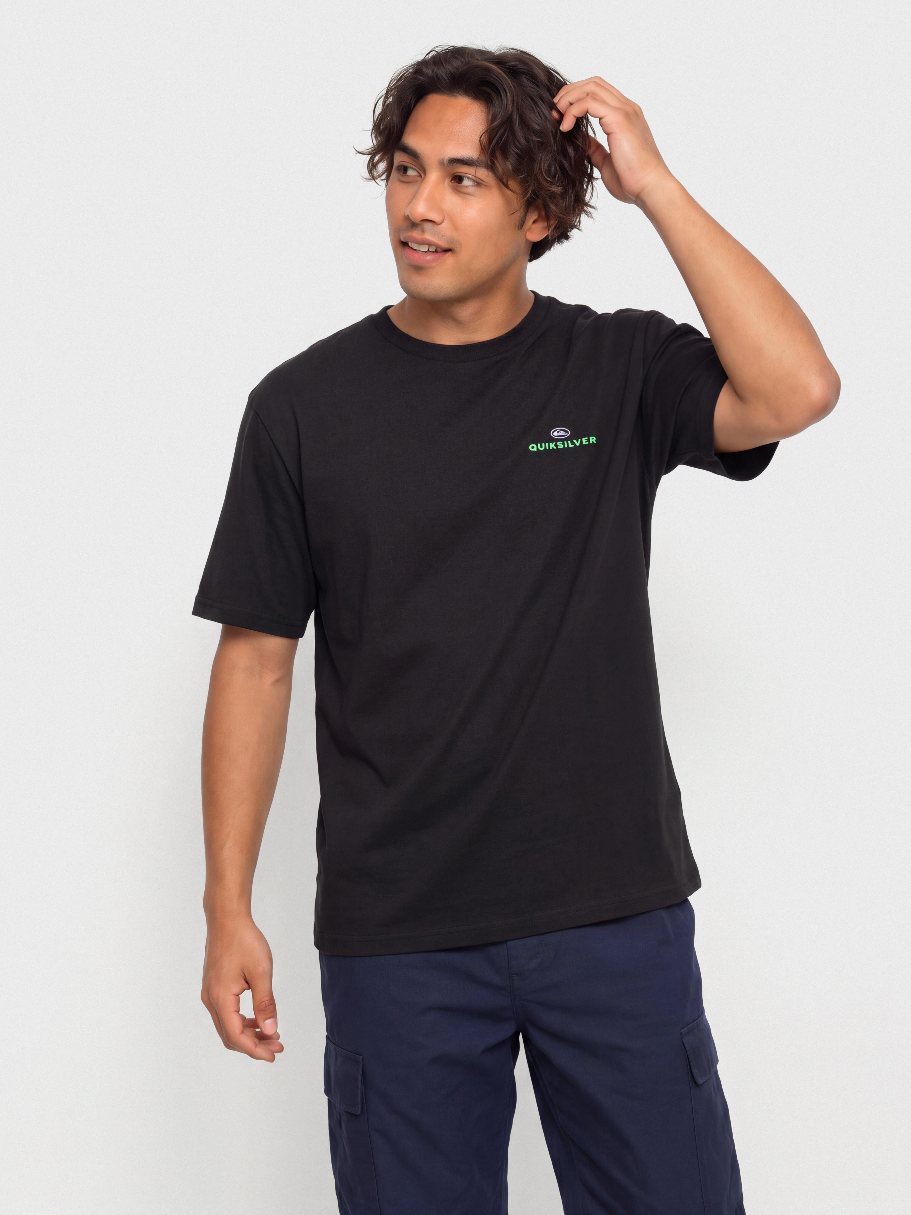 Quiksilver T-Shirt Upside Down (black)