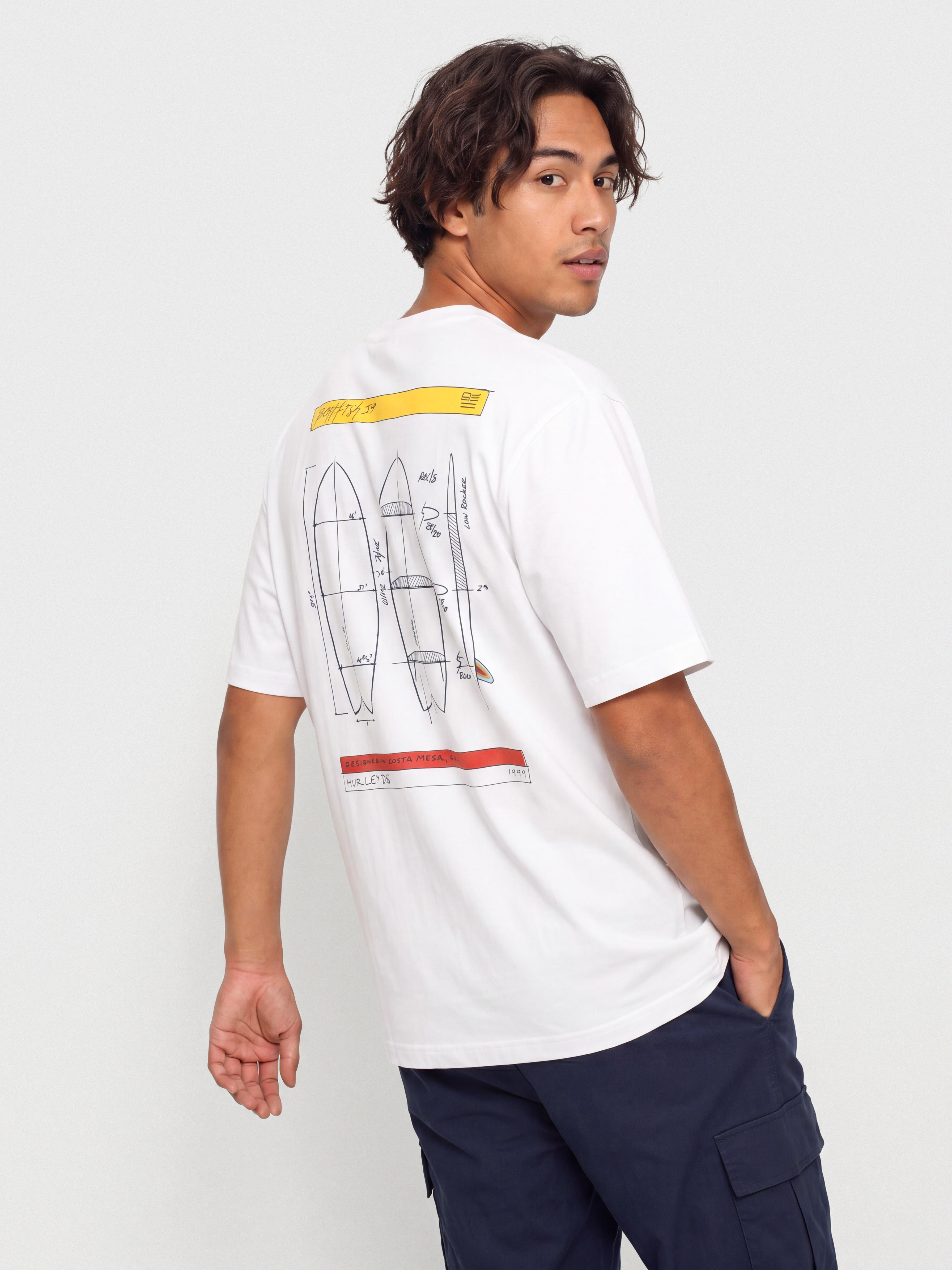 Hurley Kraft Sketch T-Shirt (white)