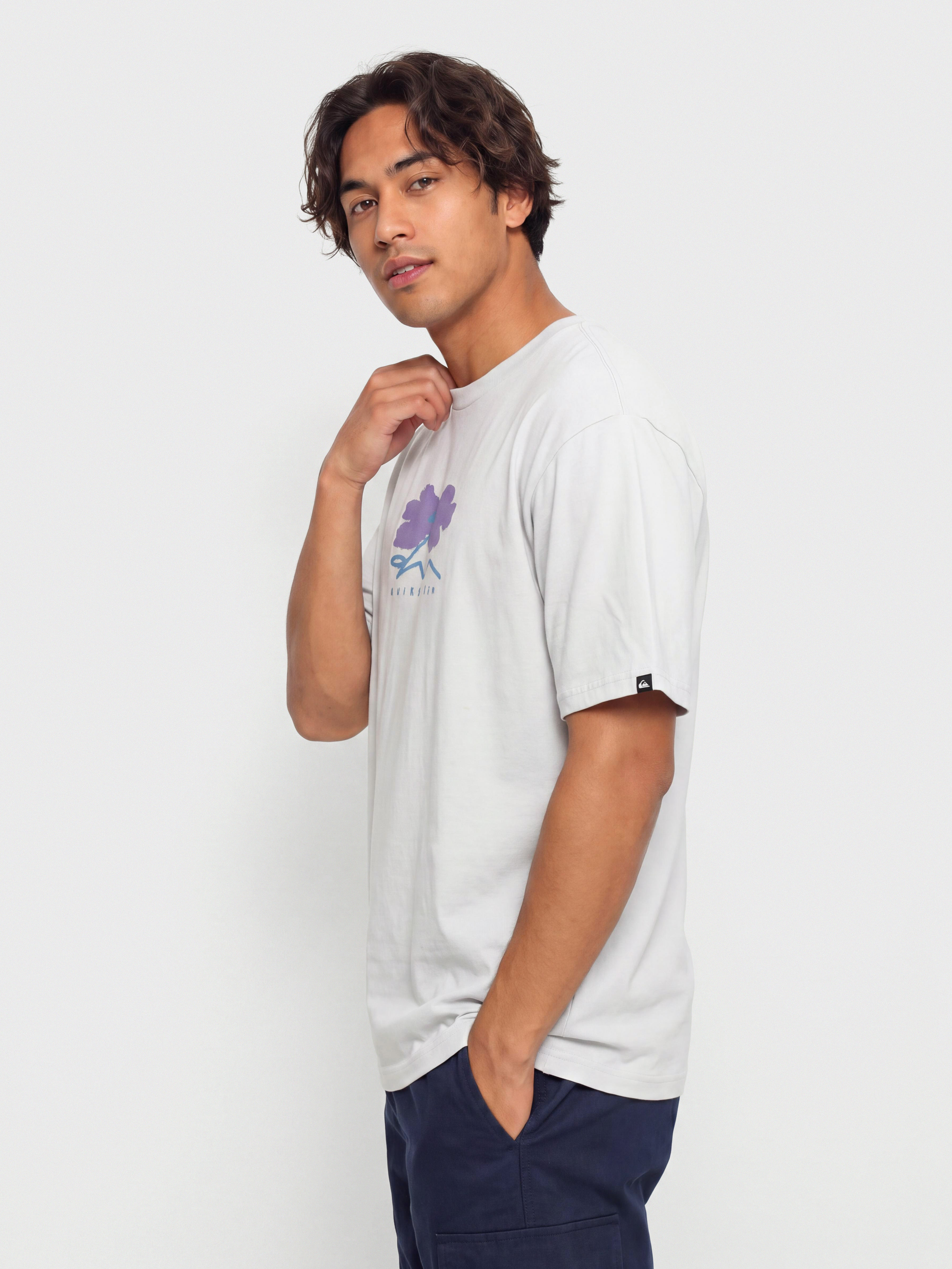 Quiksilver Structured Flower T-Shirt (micro chip)