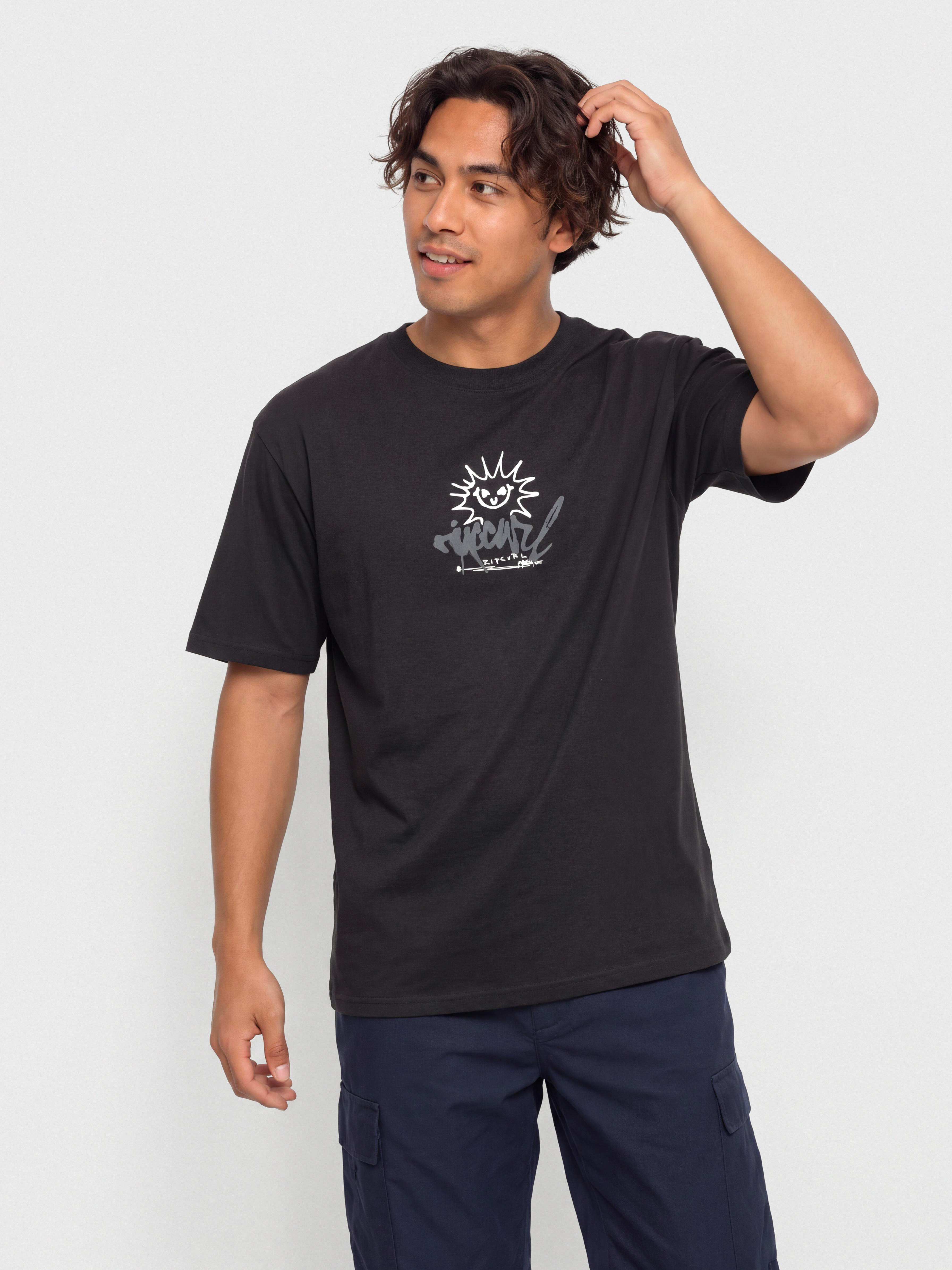 Rip Curl T-Shirt Inner Visions Rotten Sun (washed black)