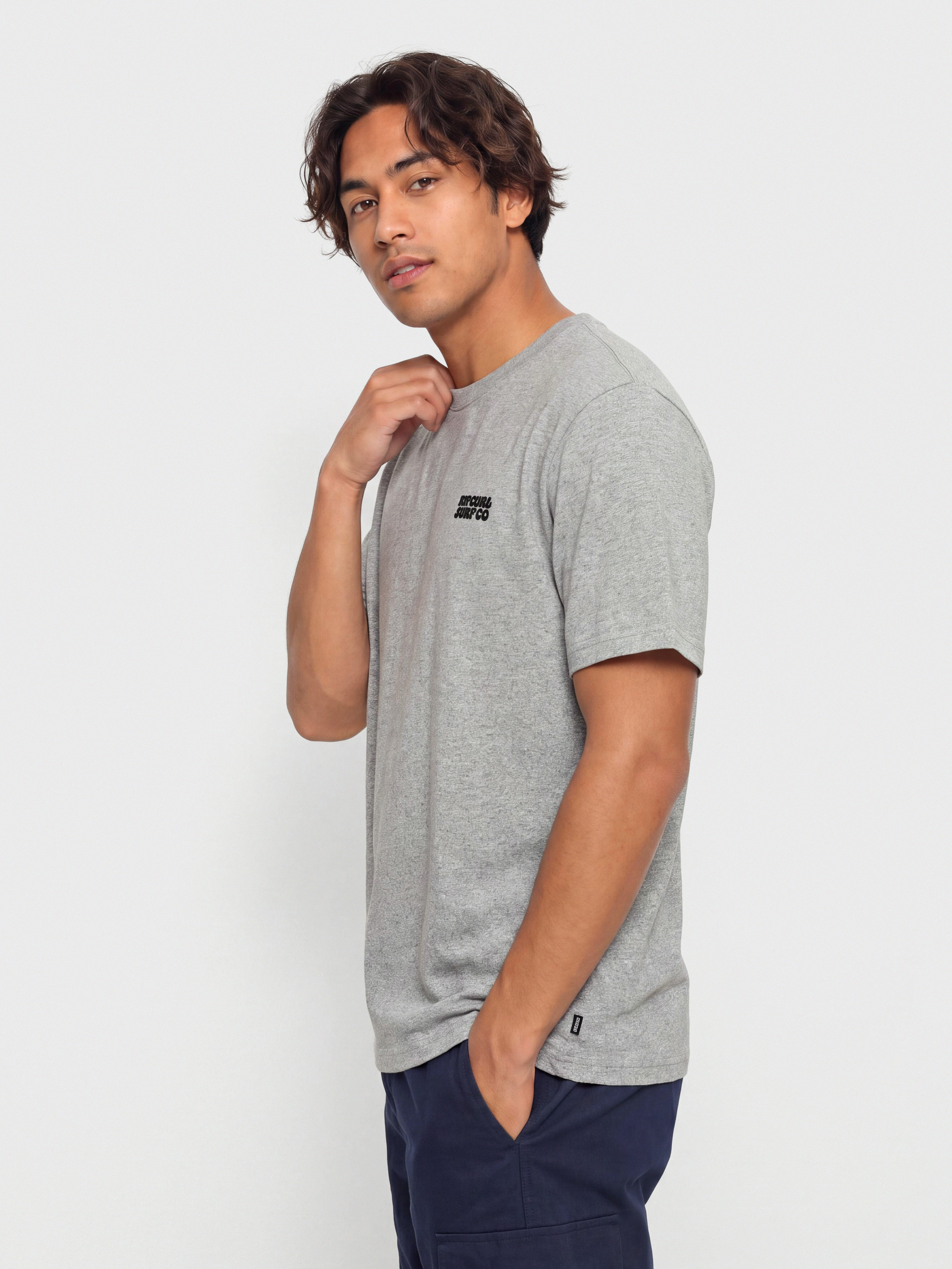 Rip Curl Easy Embroid T-Shirt (grey marle)