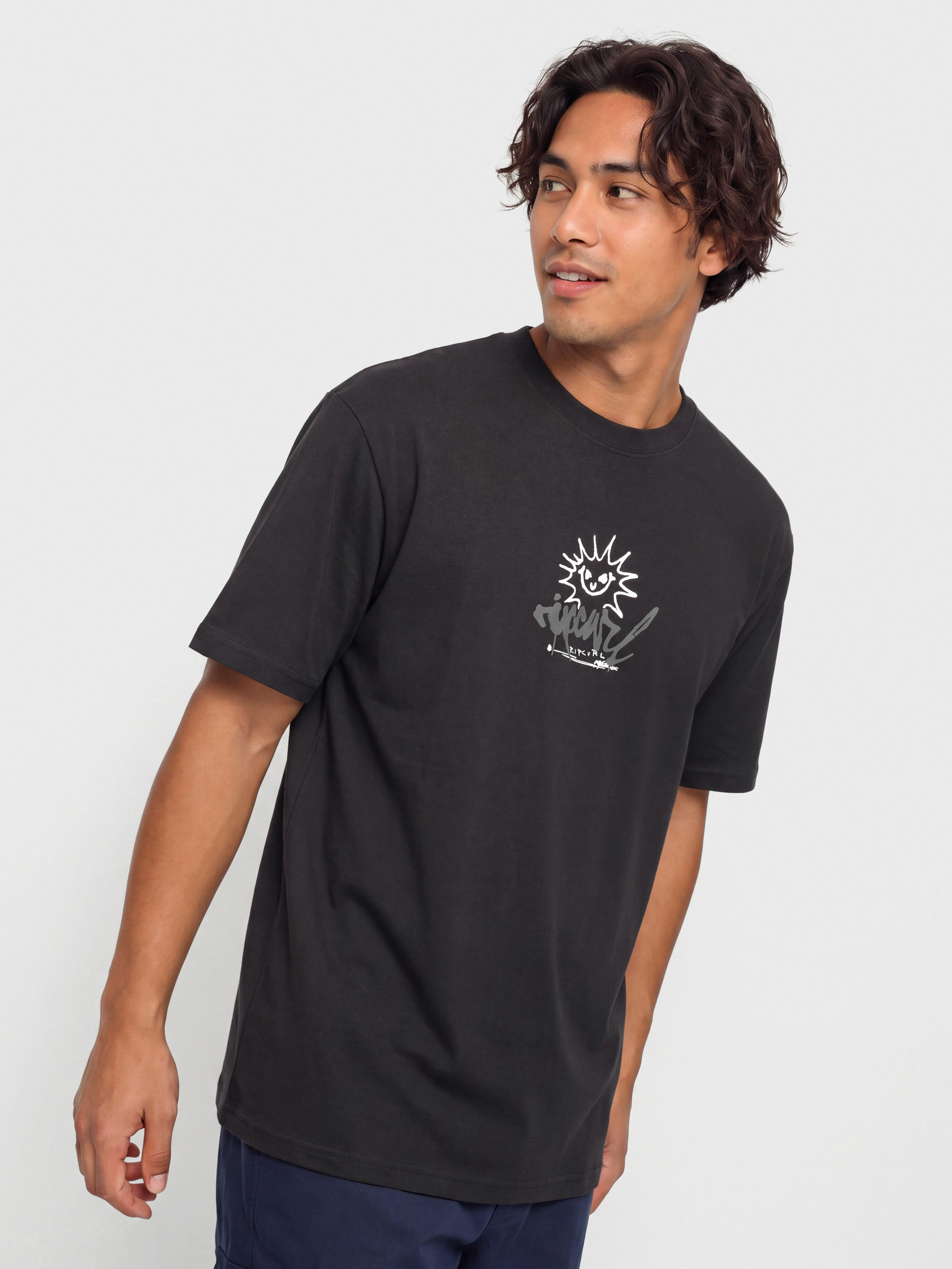 Rip Curl T-Shirt Inner Visions Rotten Sun (washed black)