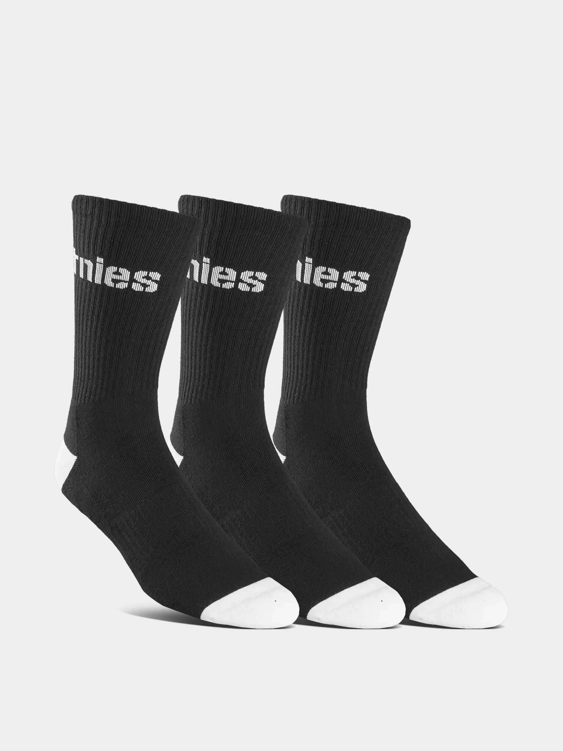 Etnies Socks Wordmark Sock 3 Pack (black)