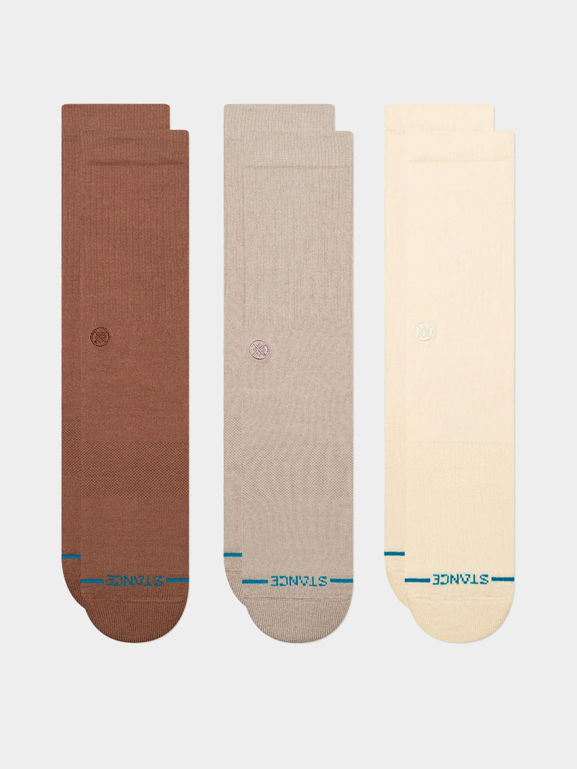 Stance Socken Icon 3 Pack (brown)